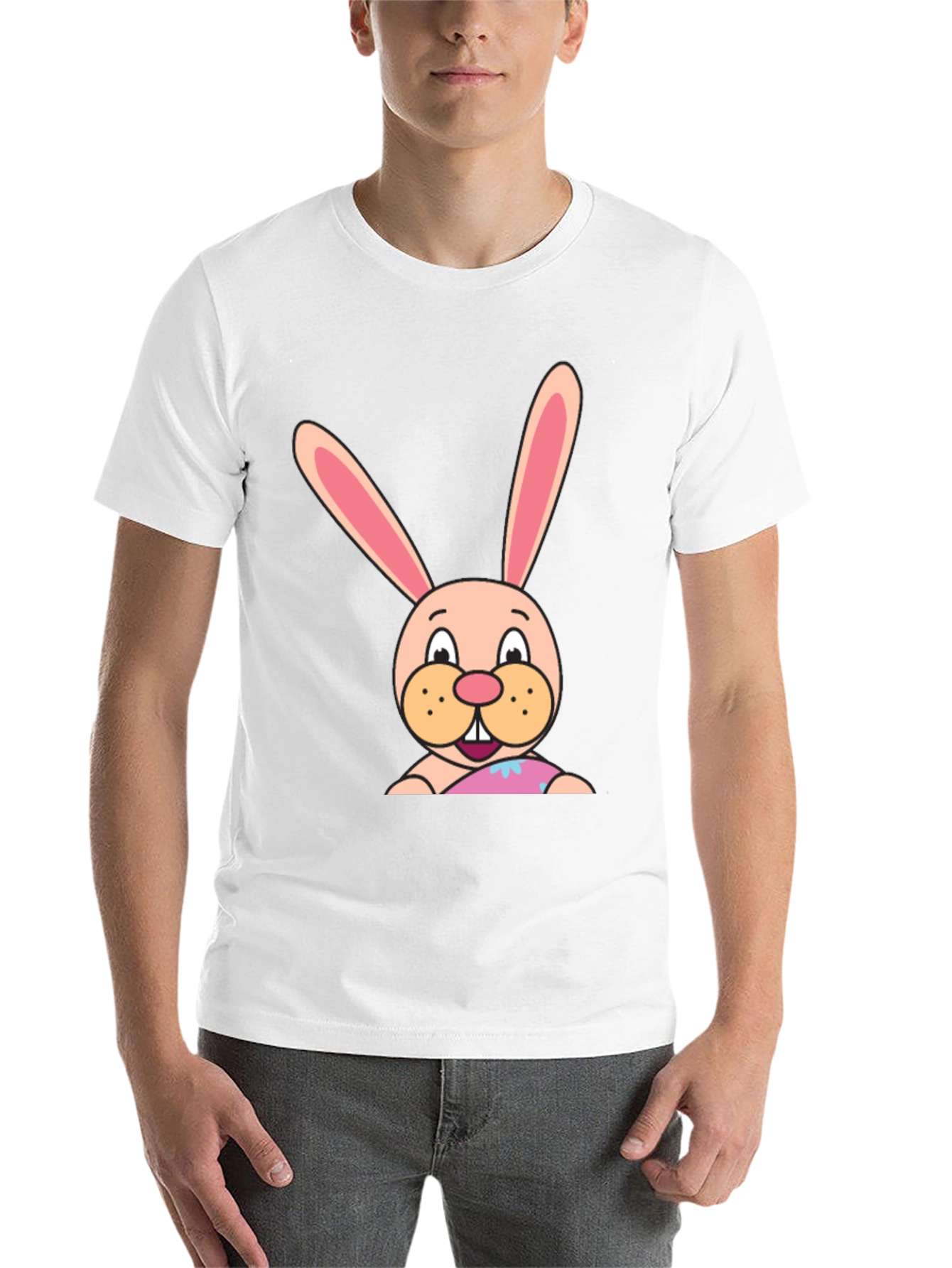 Black Bunny Graphic Tee - Soft Cotton Blend view 14