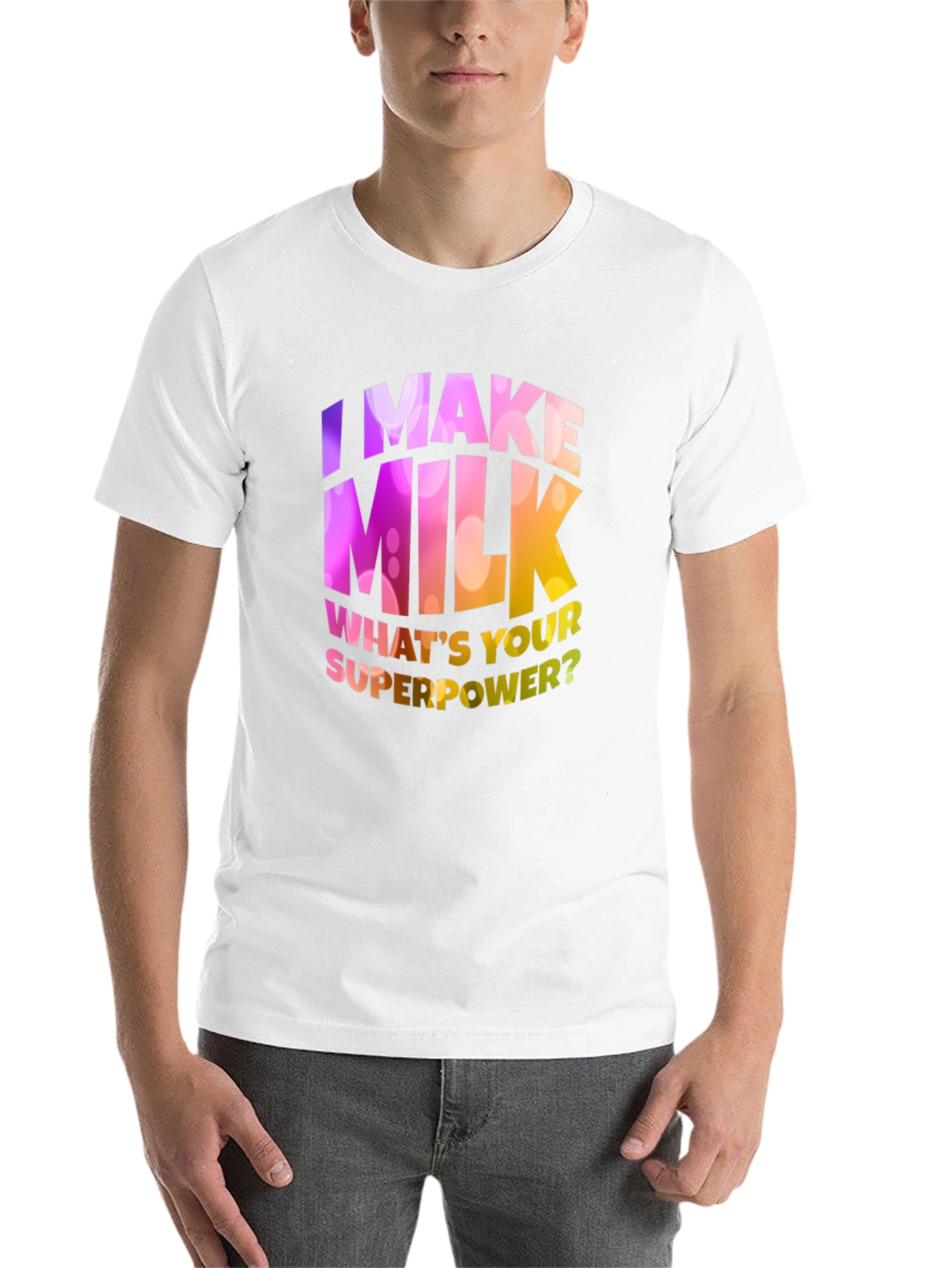 Black I Make Milk What's Your Superpower T-Shirt view 14