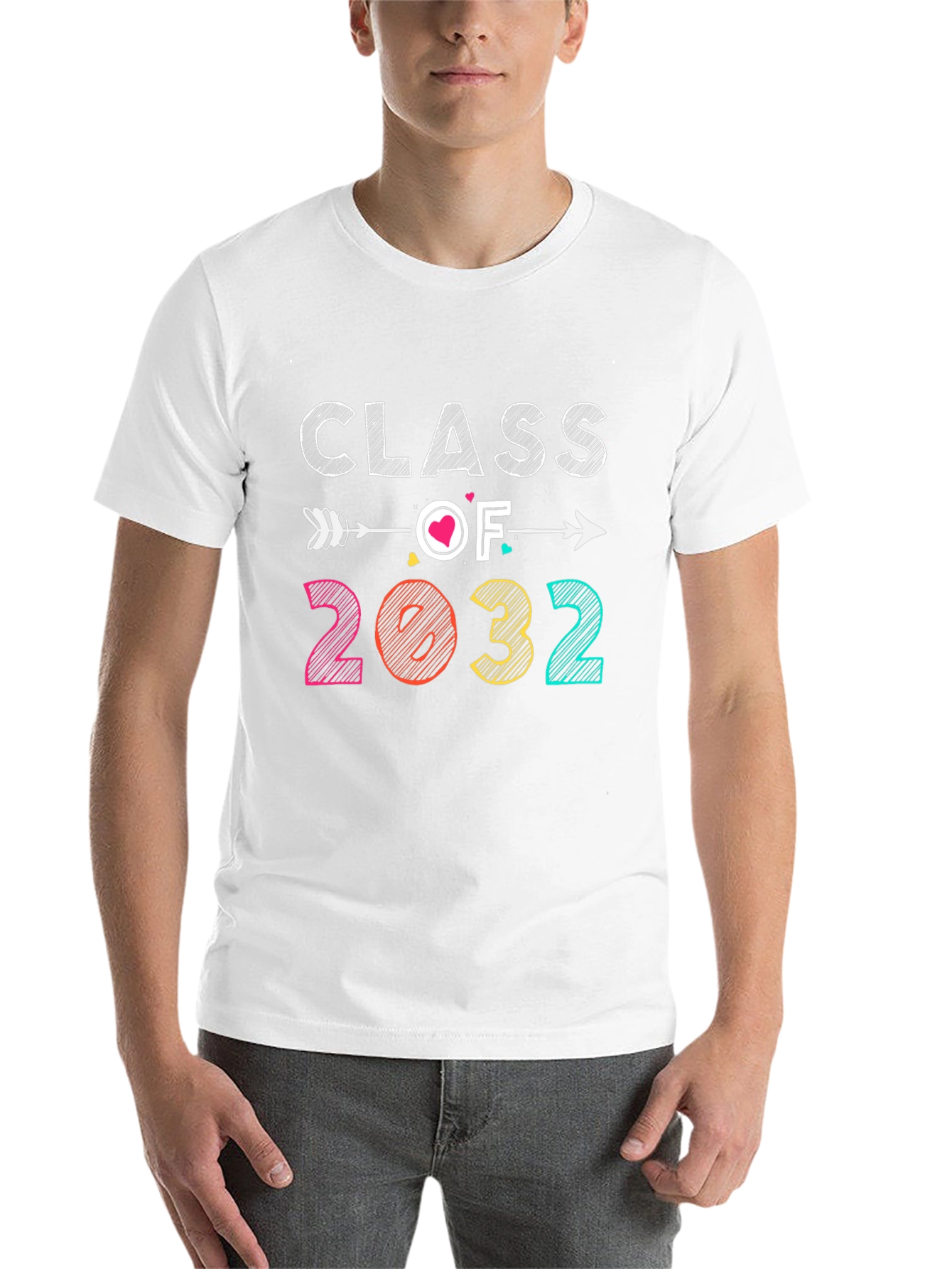 Black Class of 2032 Graduation T-Shirt view 14