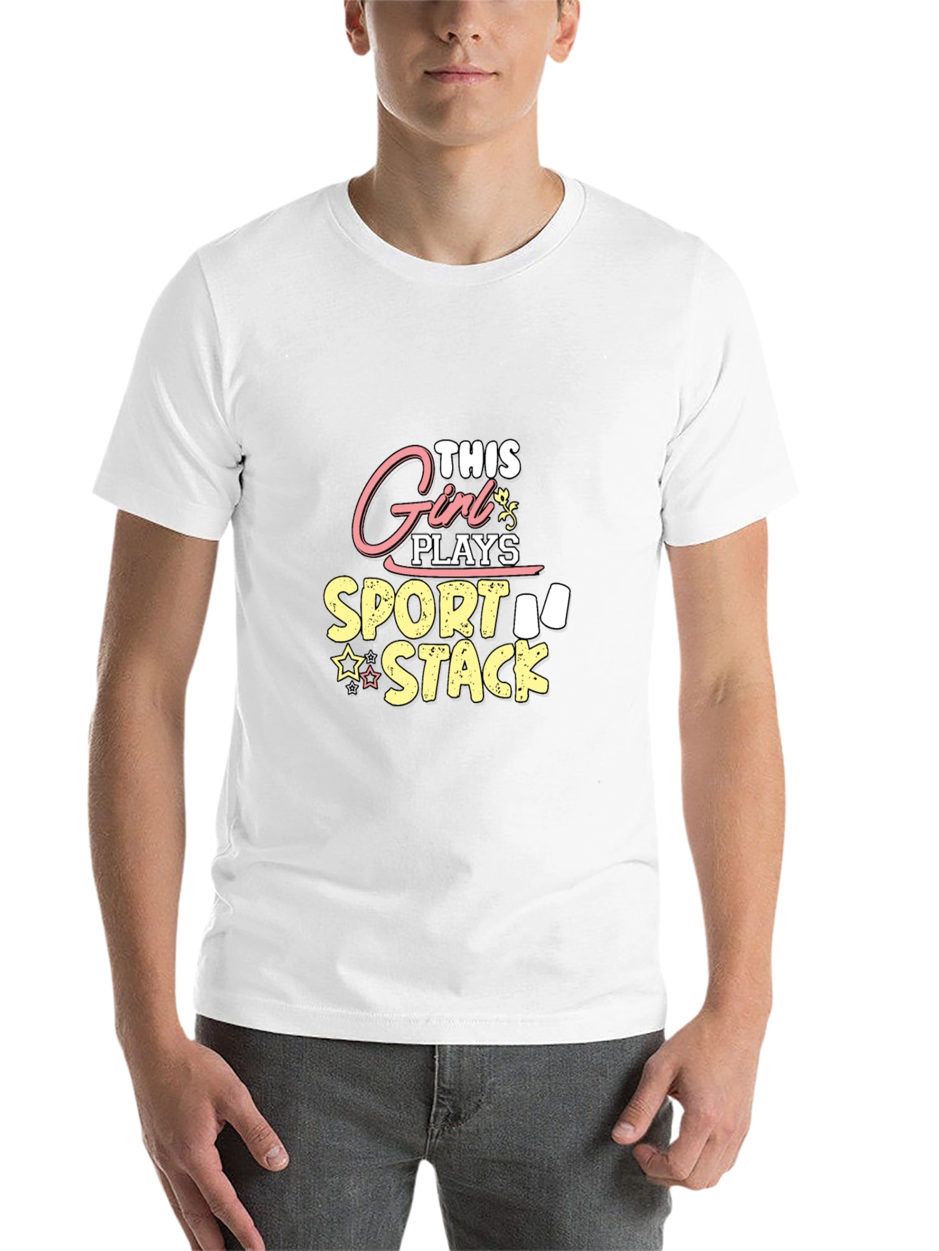Black Girl Sport Stack T-Shirt - Novelty Tee view 14