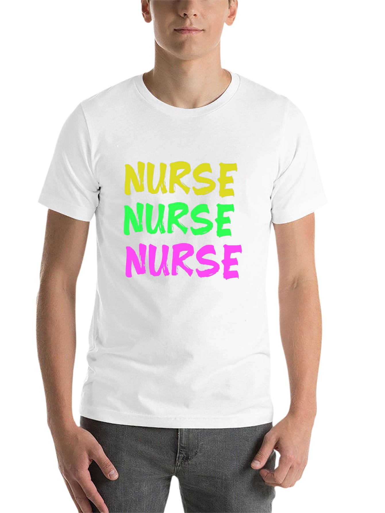 Black Nurse Stack Graphic Tee - Black Cotton view 14
