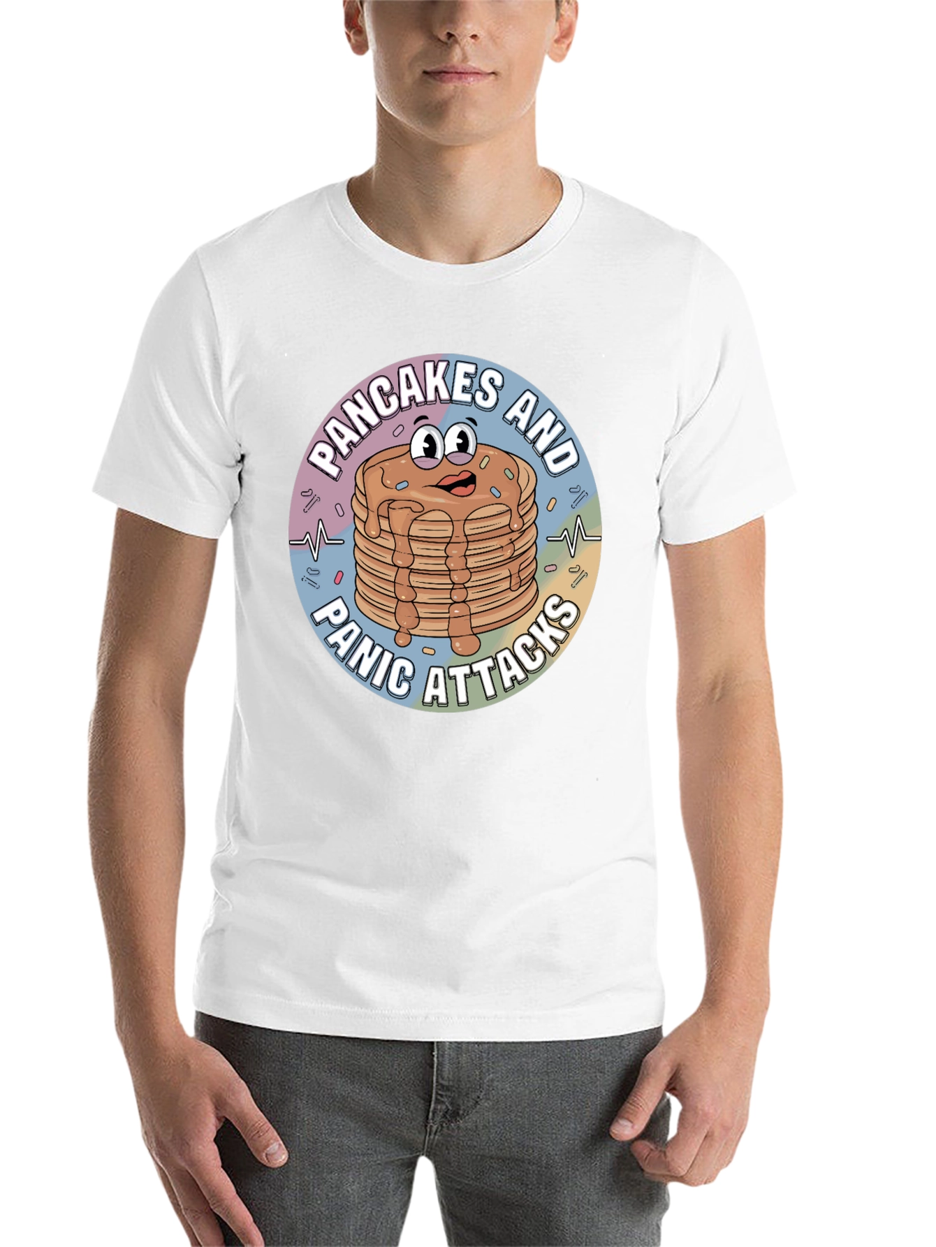 Pancakes and Panic Attacks Graphic T-Shirt - 14