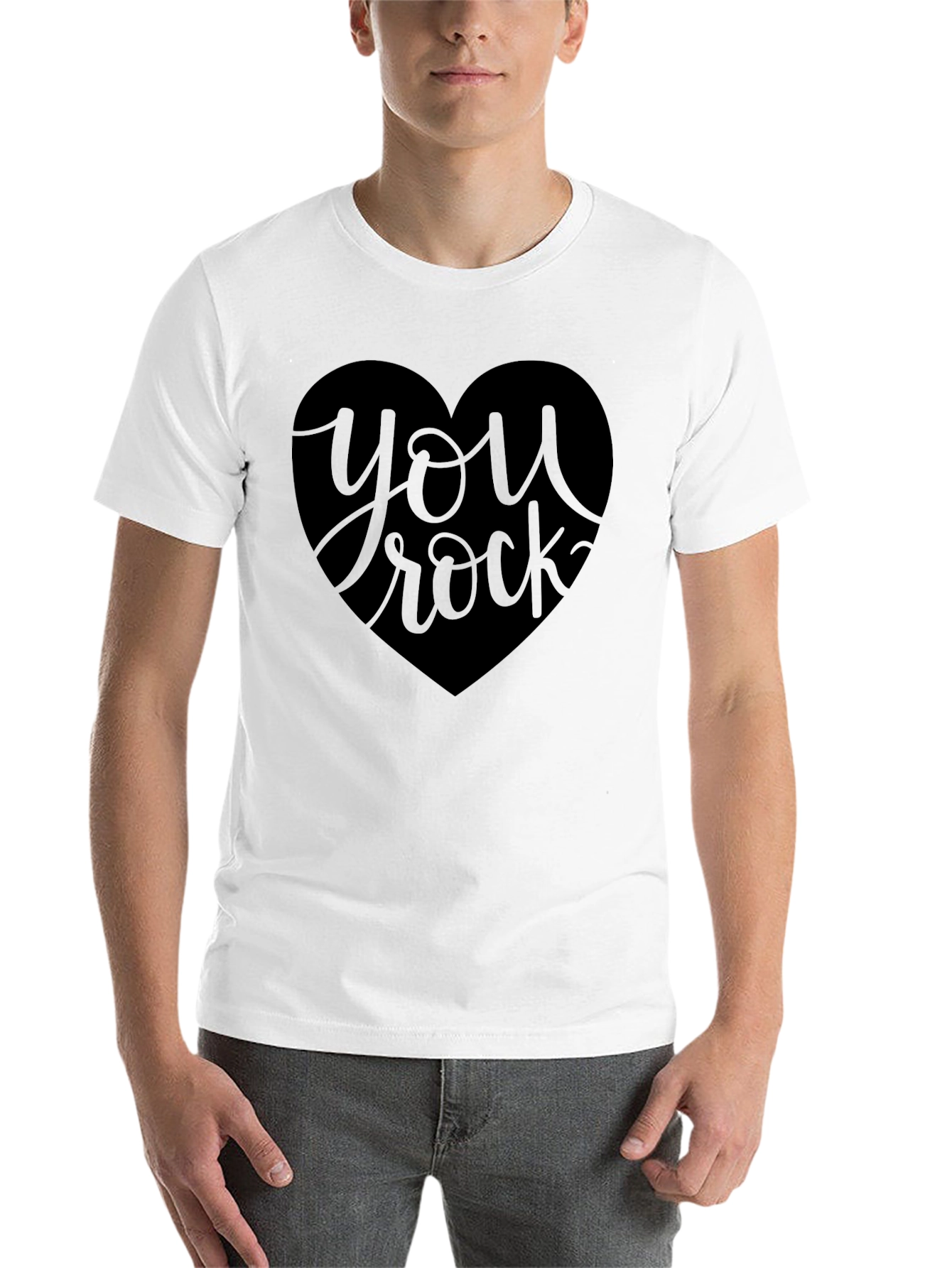 Black You Rock Graphic Black Tee view 14