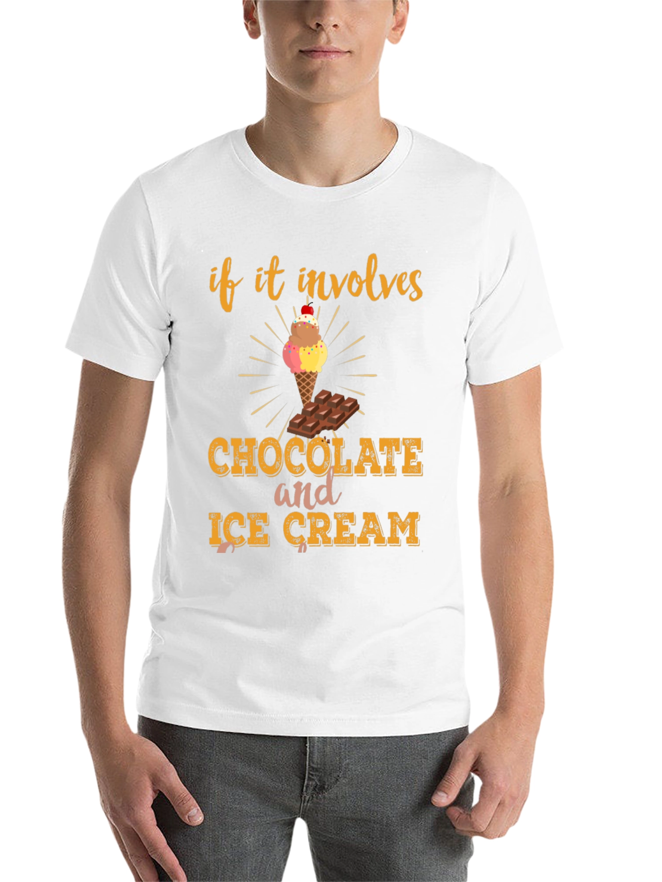 Black Chocolate and Ice Cream Graphic Tee view 14