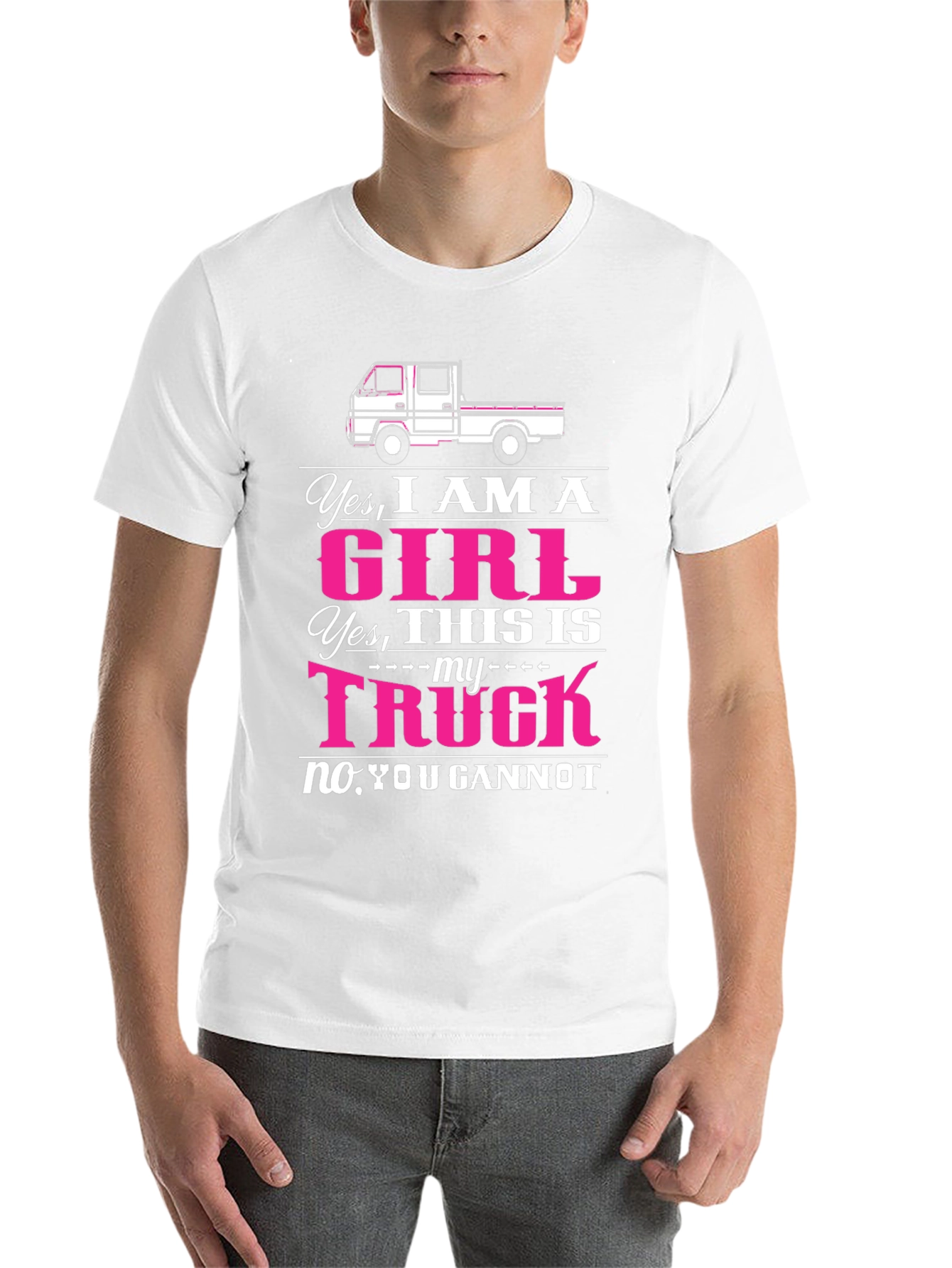 Black Girl Truck T-Shirt - Yes I am a Girl Truck Tee view 14