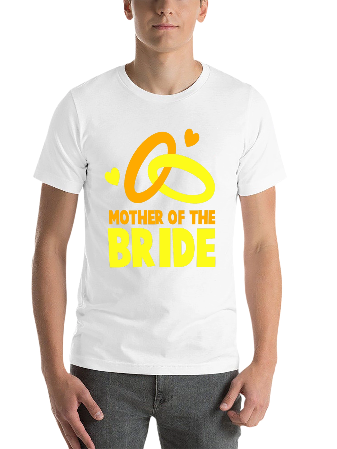 Black Mother of the Bride Black T-Shirt with Gold Rings view 14