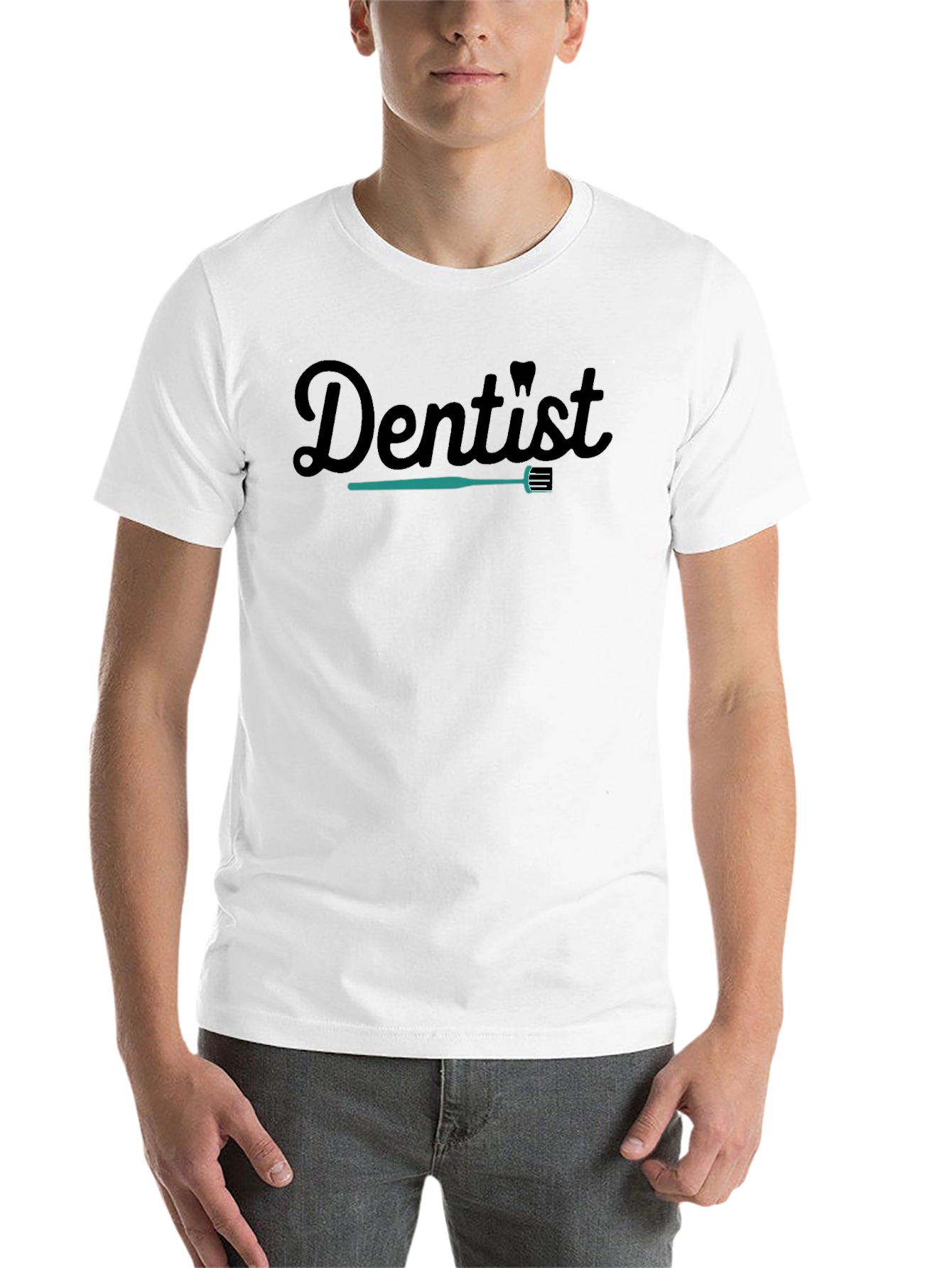 Black Dentist T-Shirt - Dental Tooth Brush Tee view 14