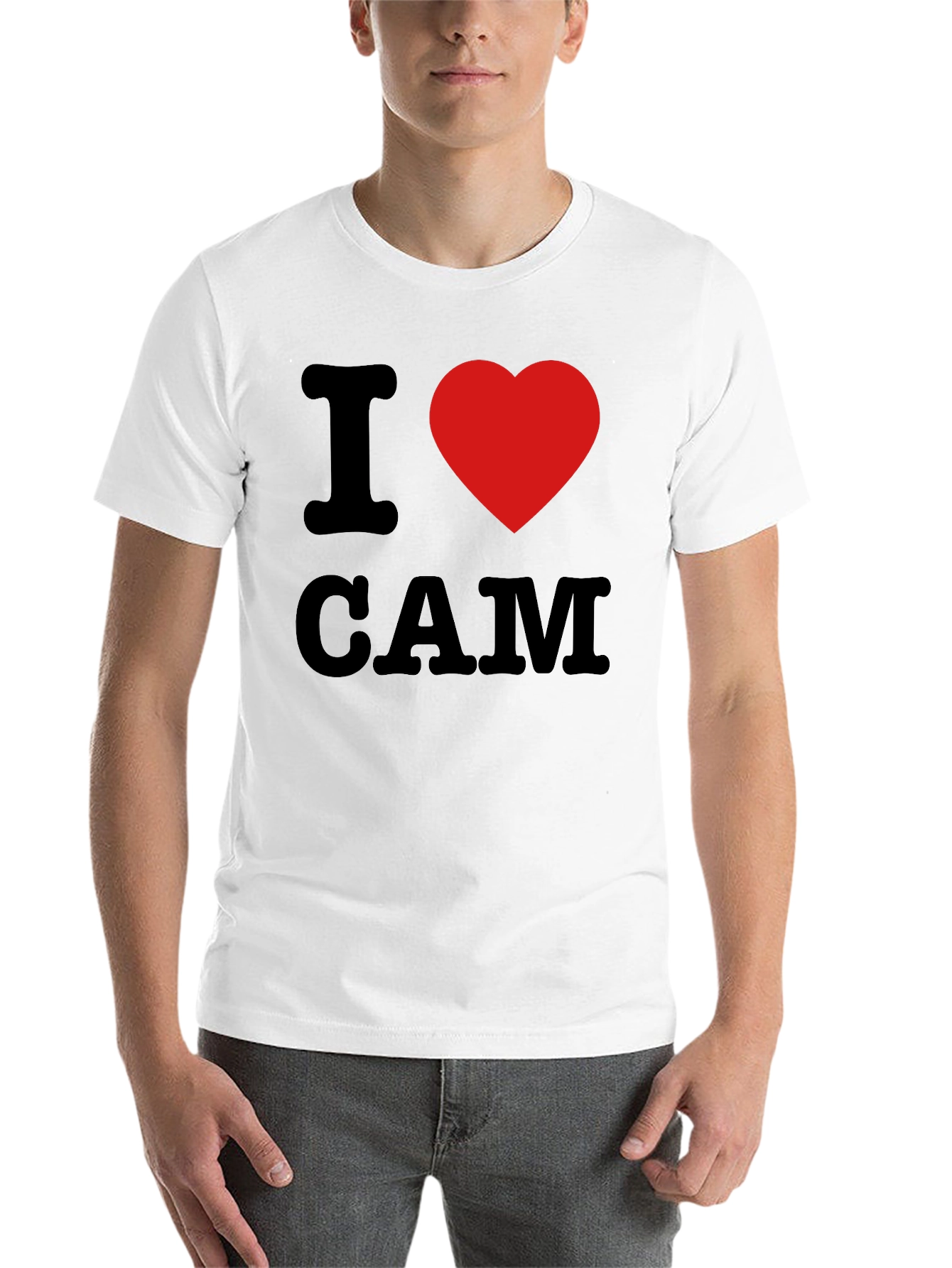 Black I Heart CAM T-Shirt - Classic Tee view 14