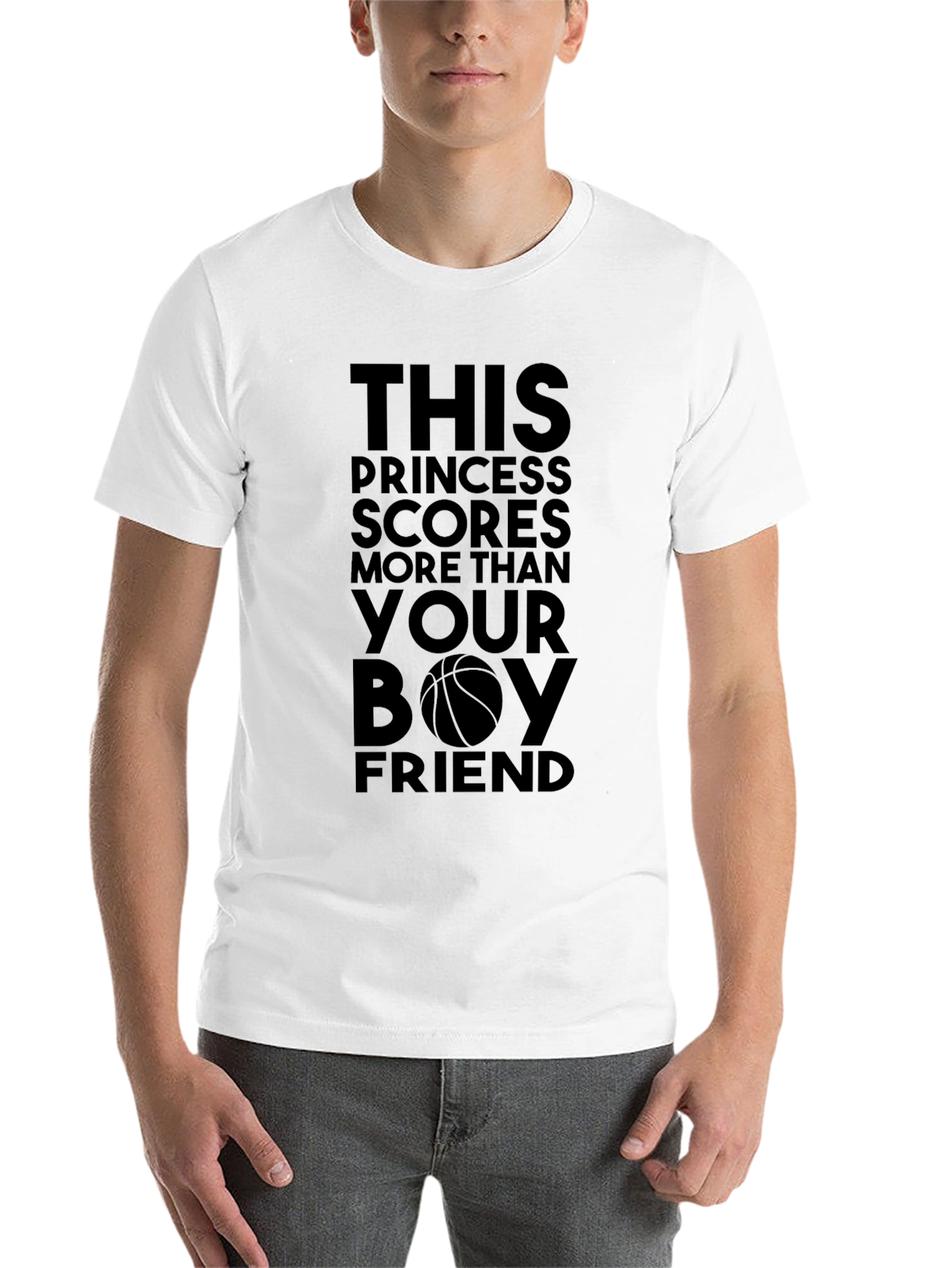 Black Princess Scores Basketball T-Shirt view 14