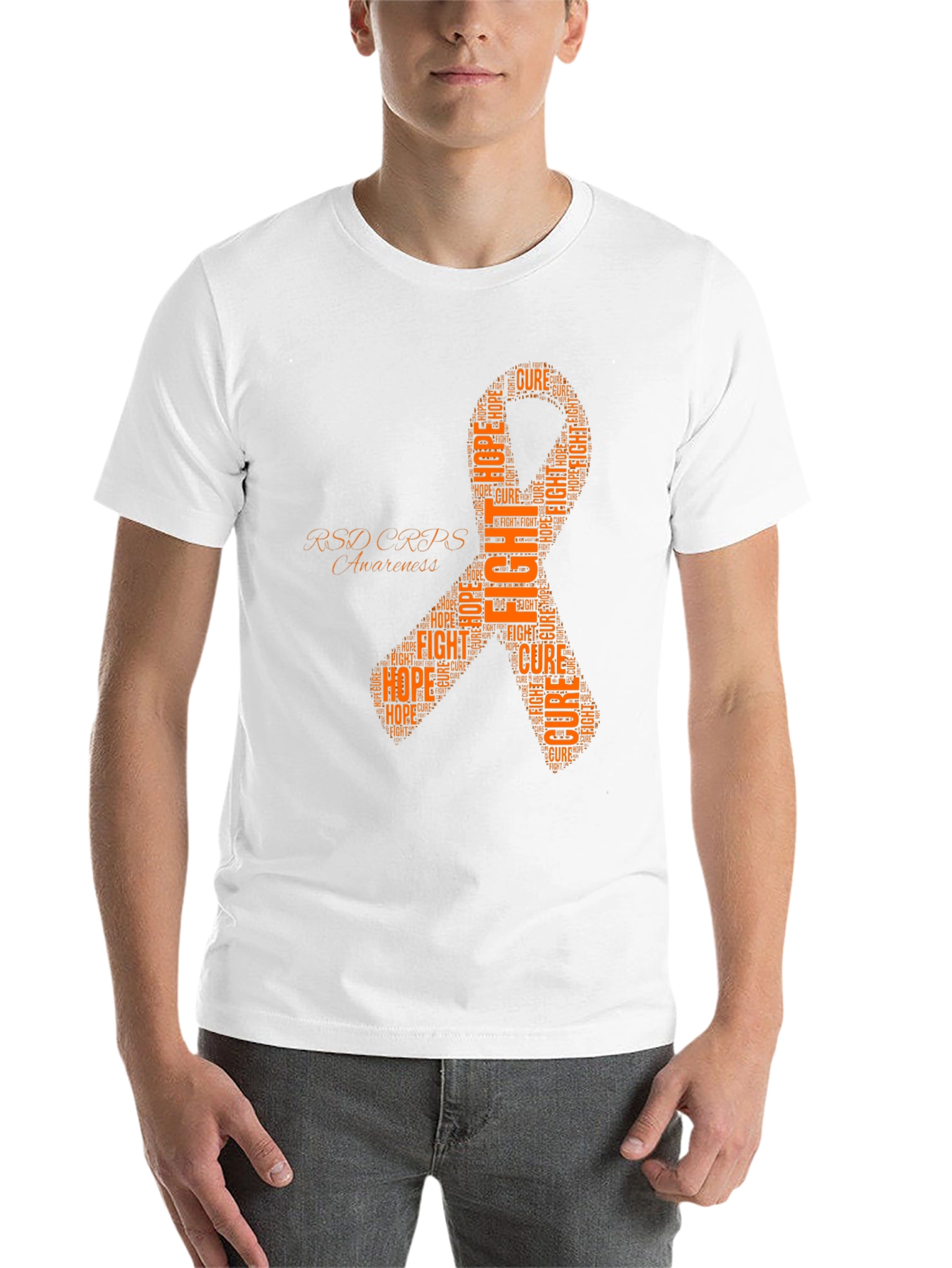 Black RSD CRPS Awareness T-Shirt Fight Hope Cure view 14