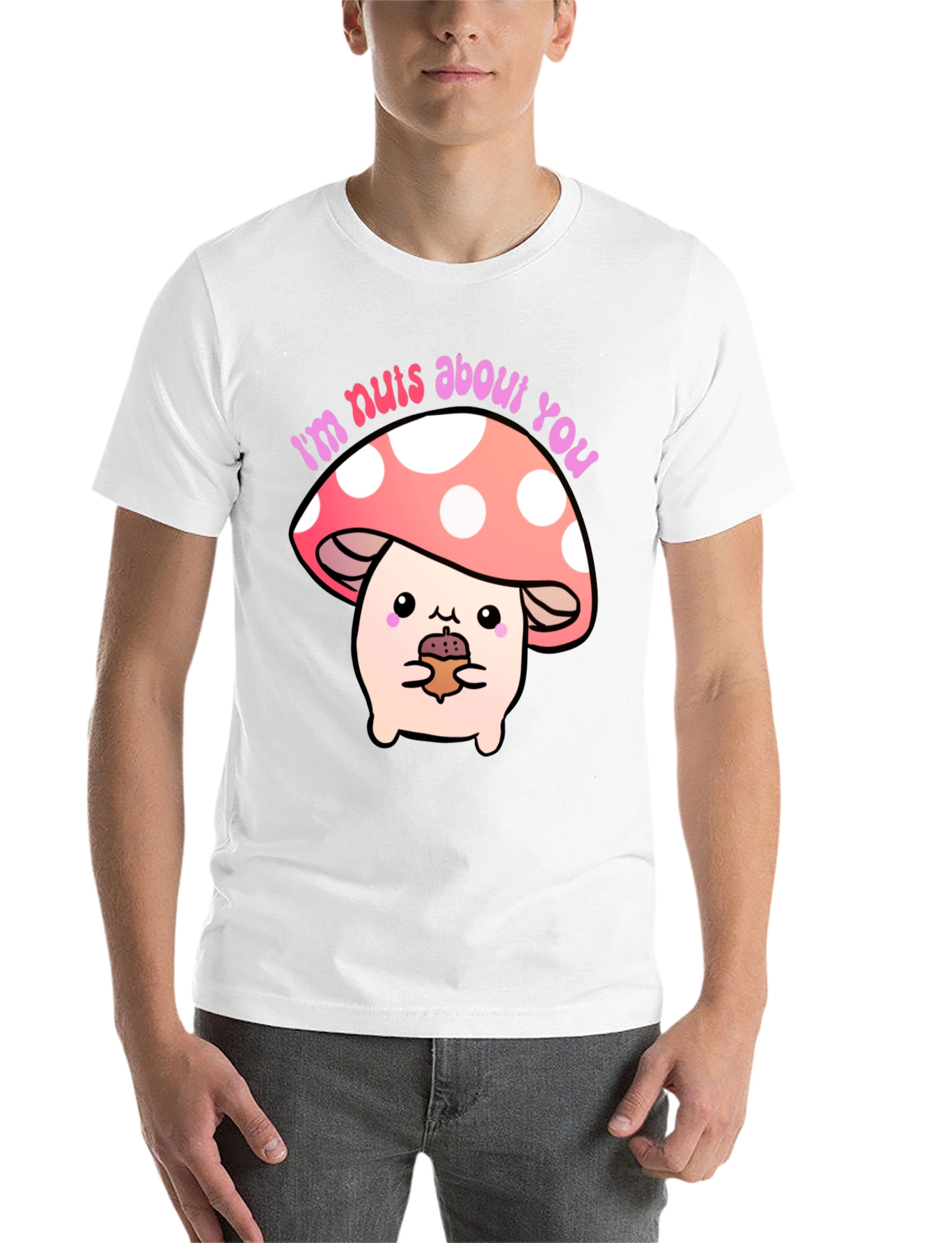 Black I'm Nuts About You Mushroom Graphic Tee view 14
