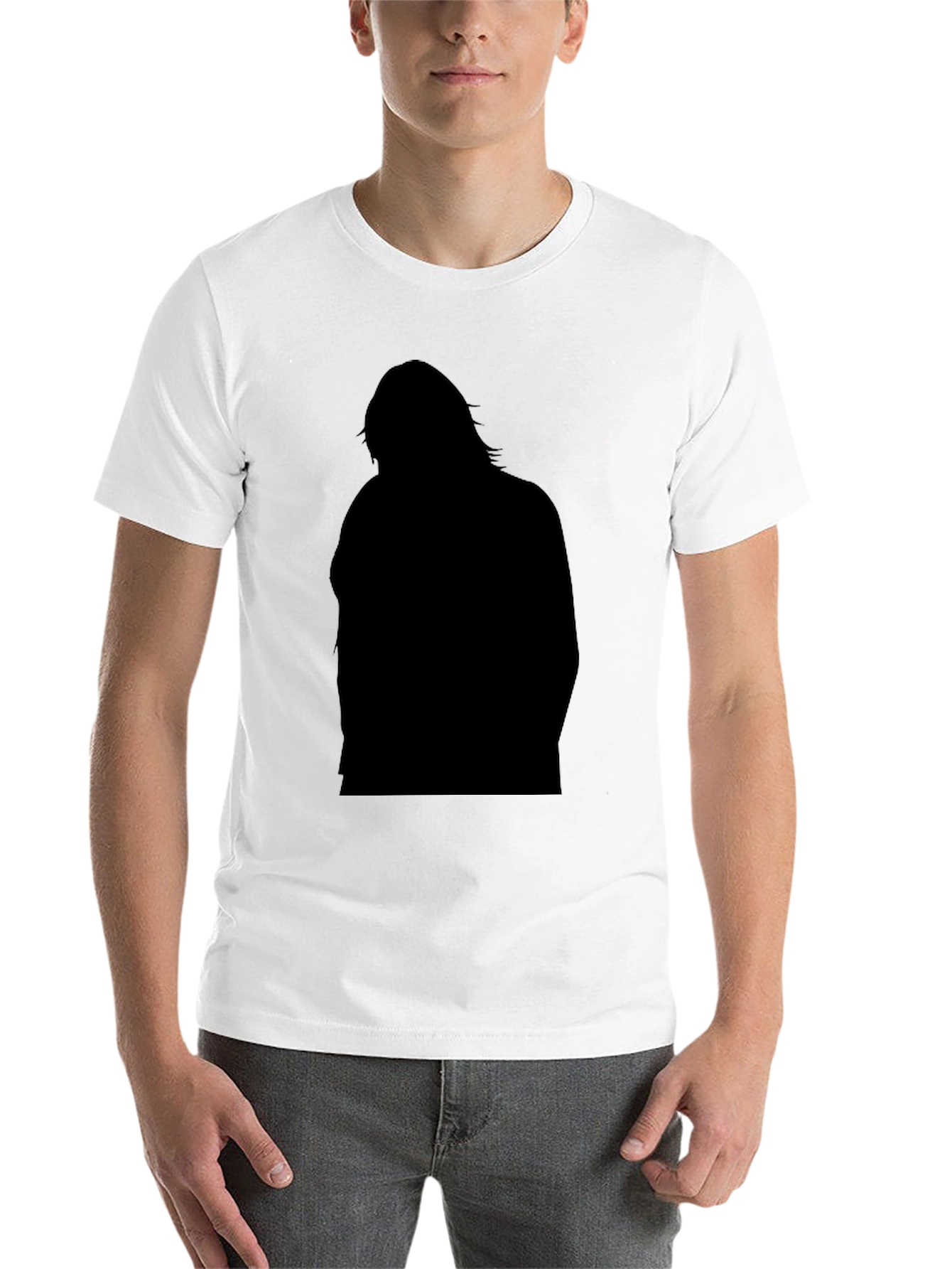 Black Silhouette Graphic Black T-Shirt view 14