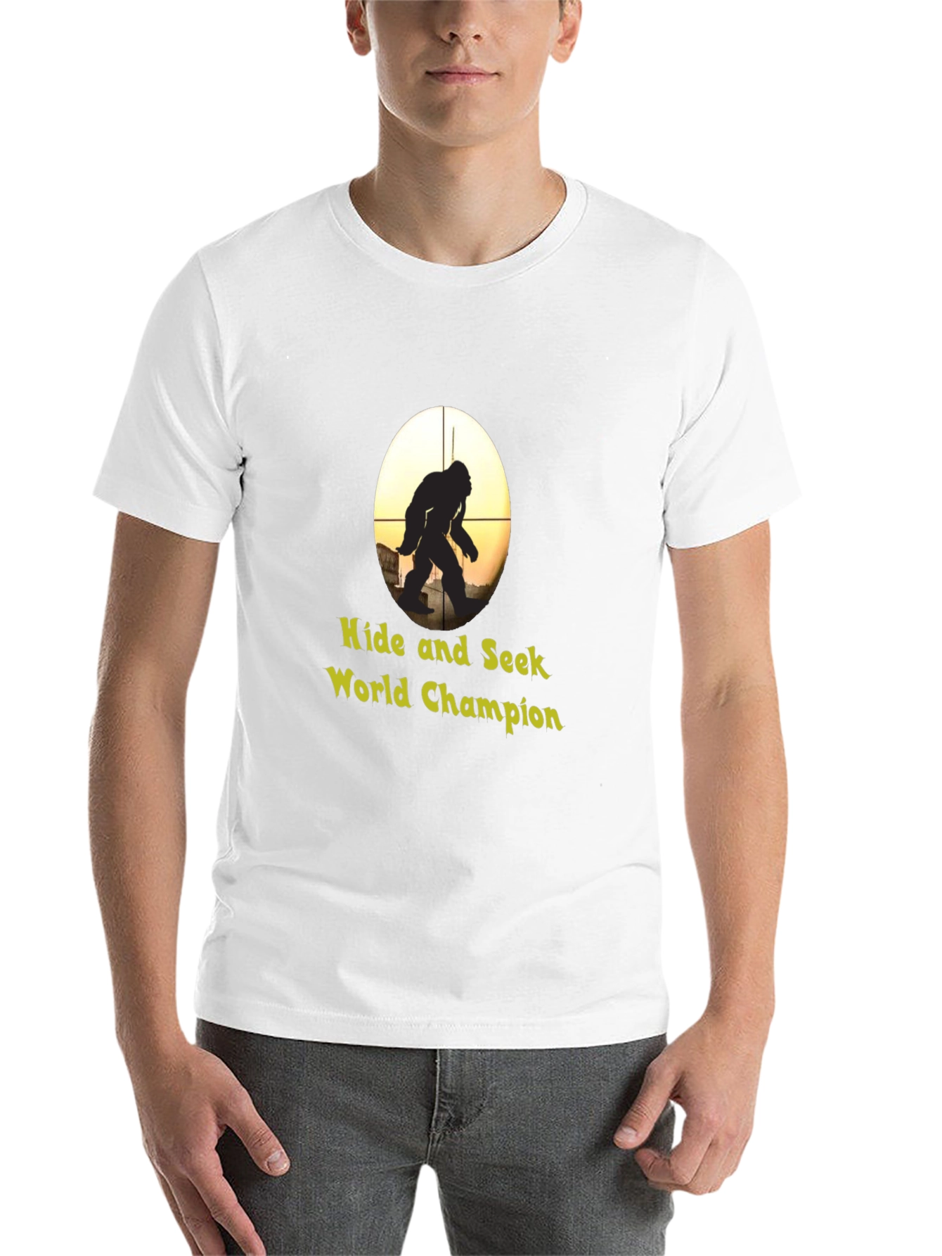 Black Hide & Seek World Champion Bigfoot Graphic T-Shirt view 14