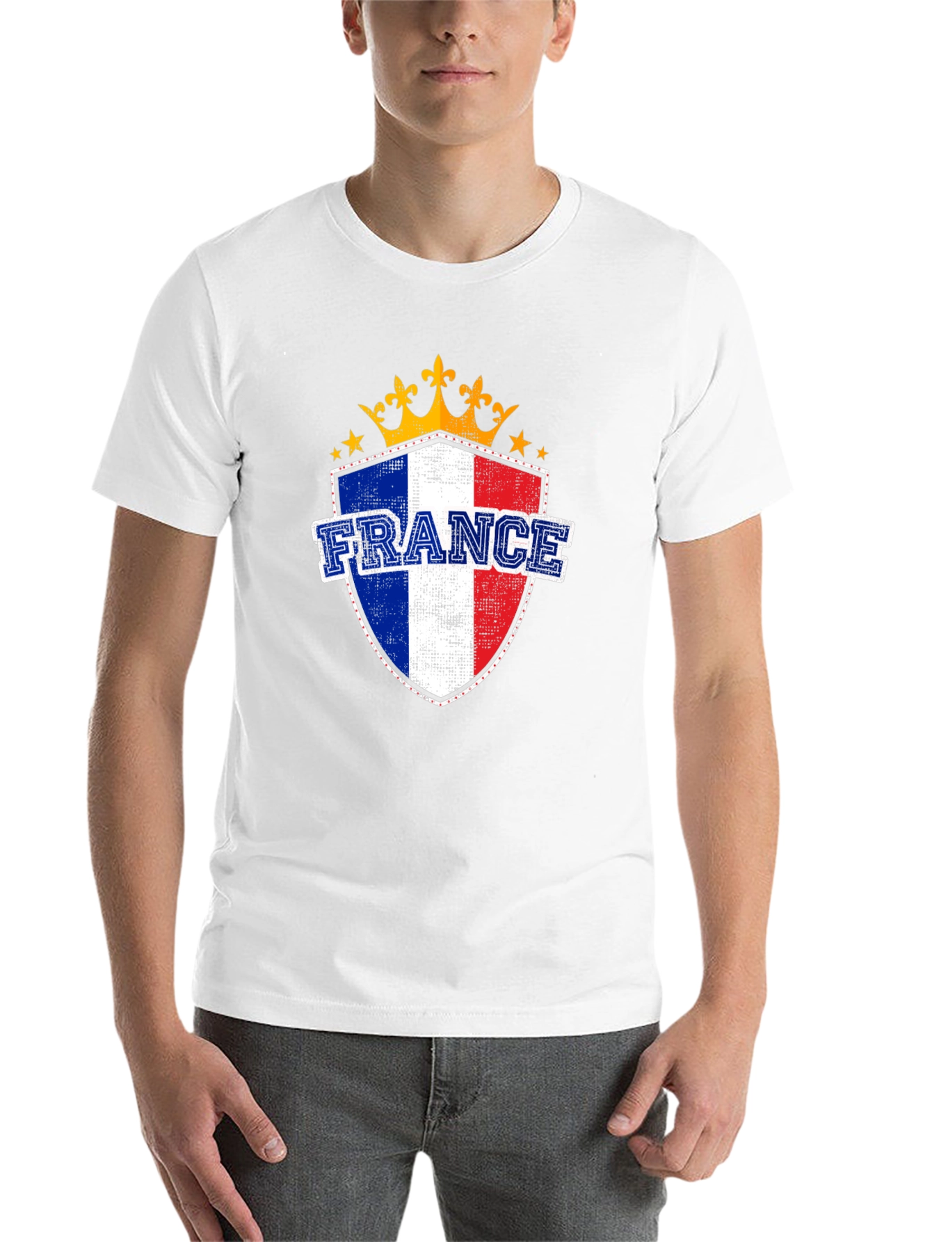 Black France Shield T-Shirt - French Pride Tee view 14