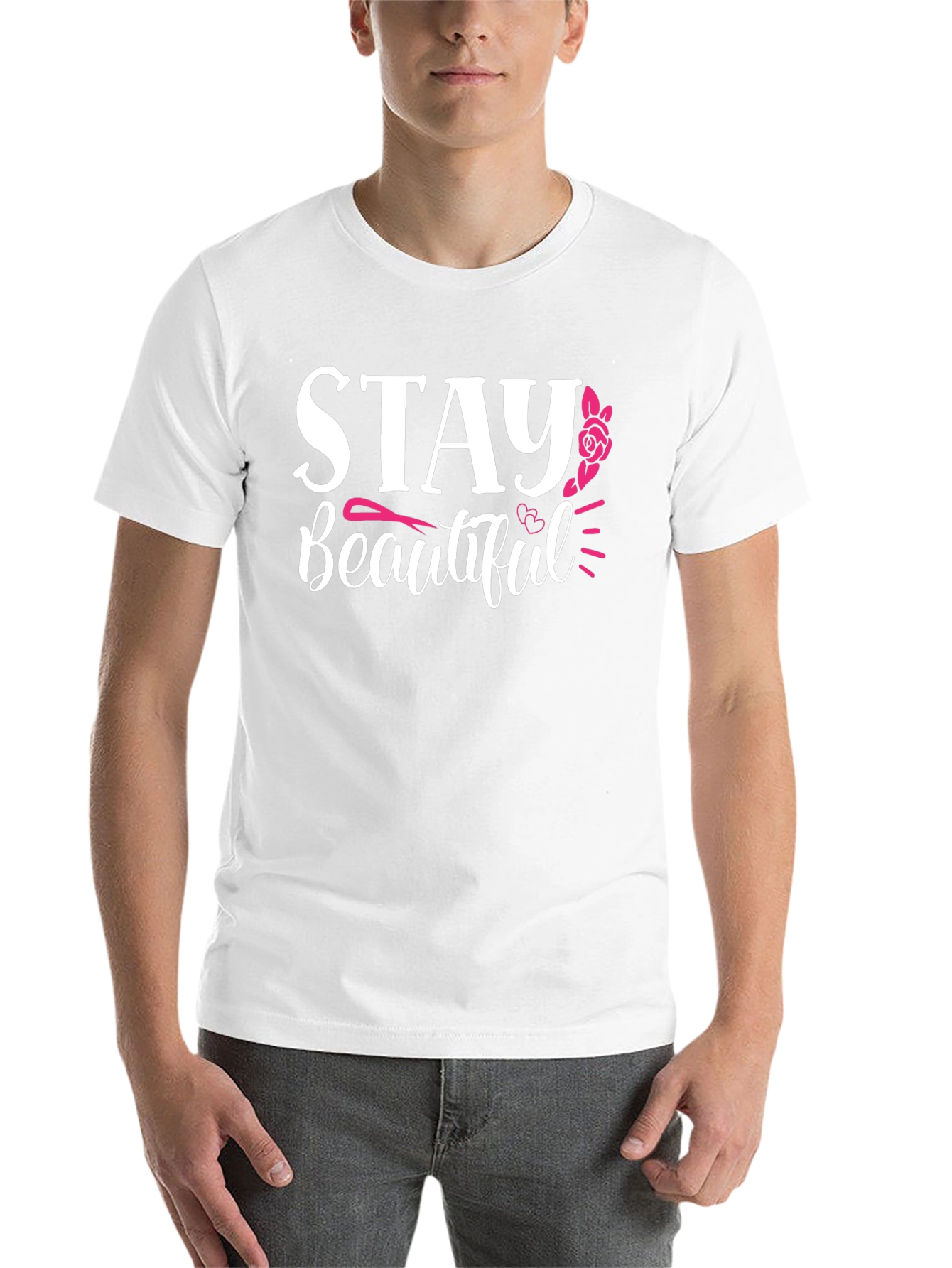 Black Stay Beautiful Graphic T-Shirt - Black view 14