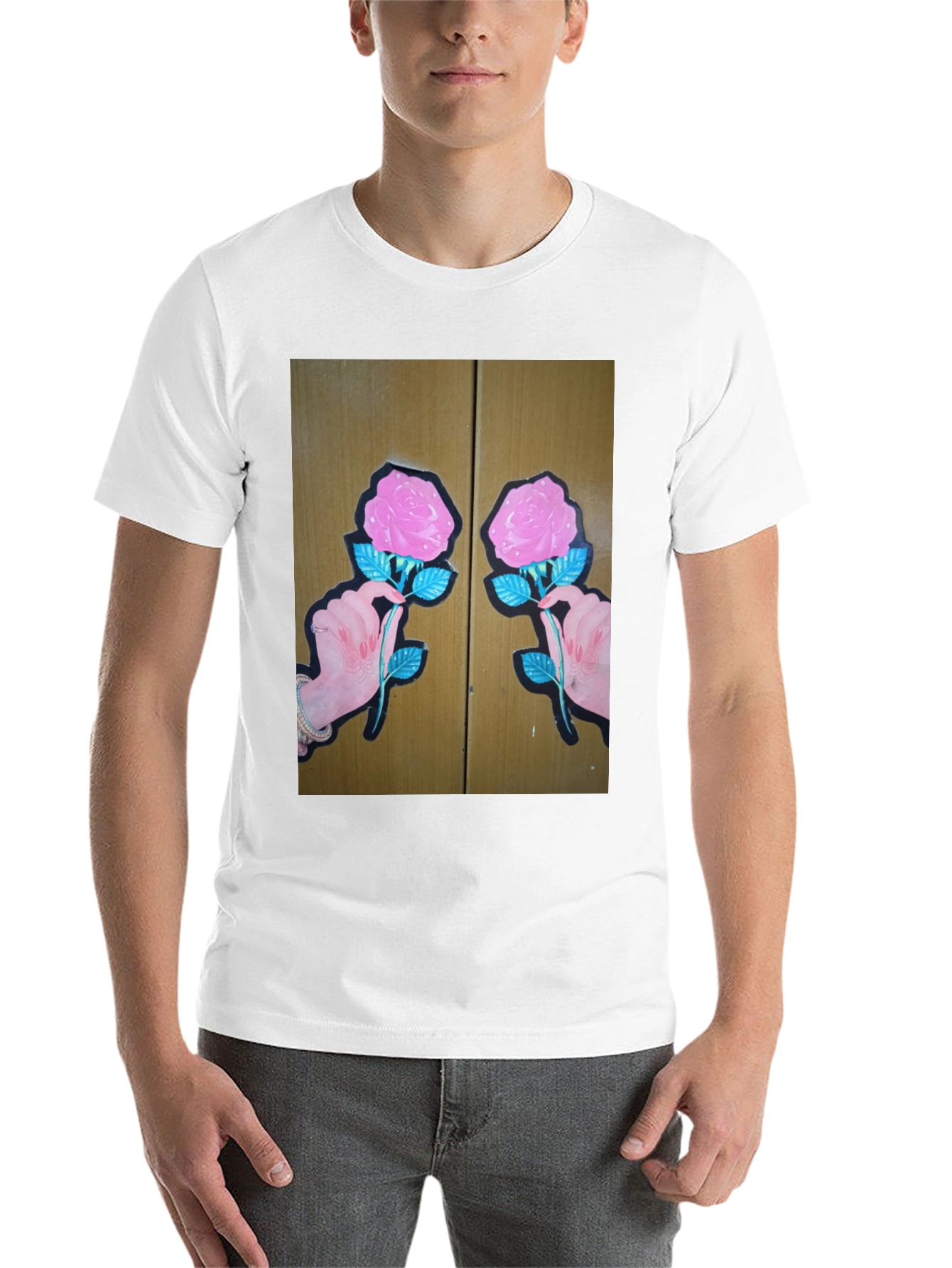 Black Floral Rose Graphic Tee view 14