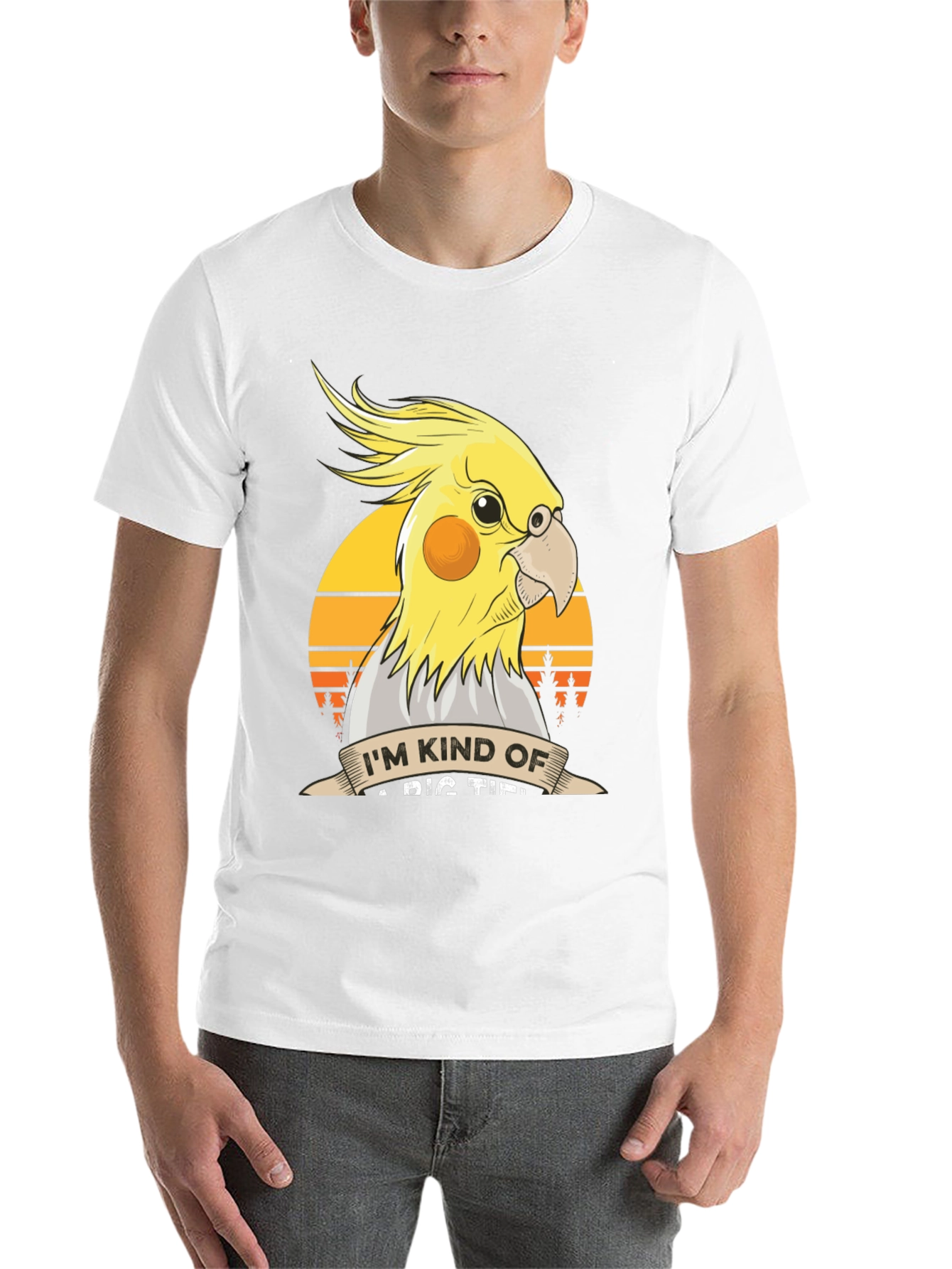 Black Cockatiel T-Shirt: Big Tipper Bird Lover Tee view 14