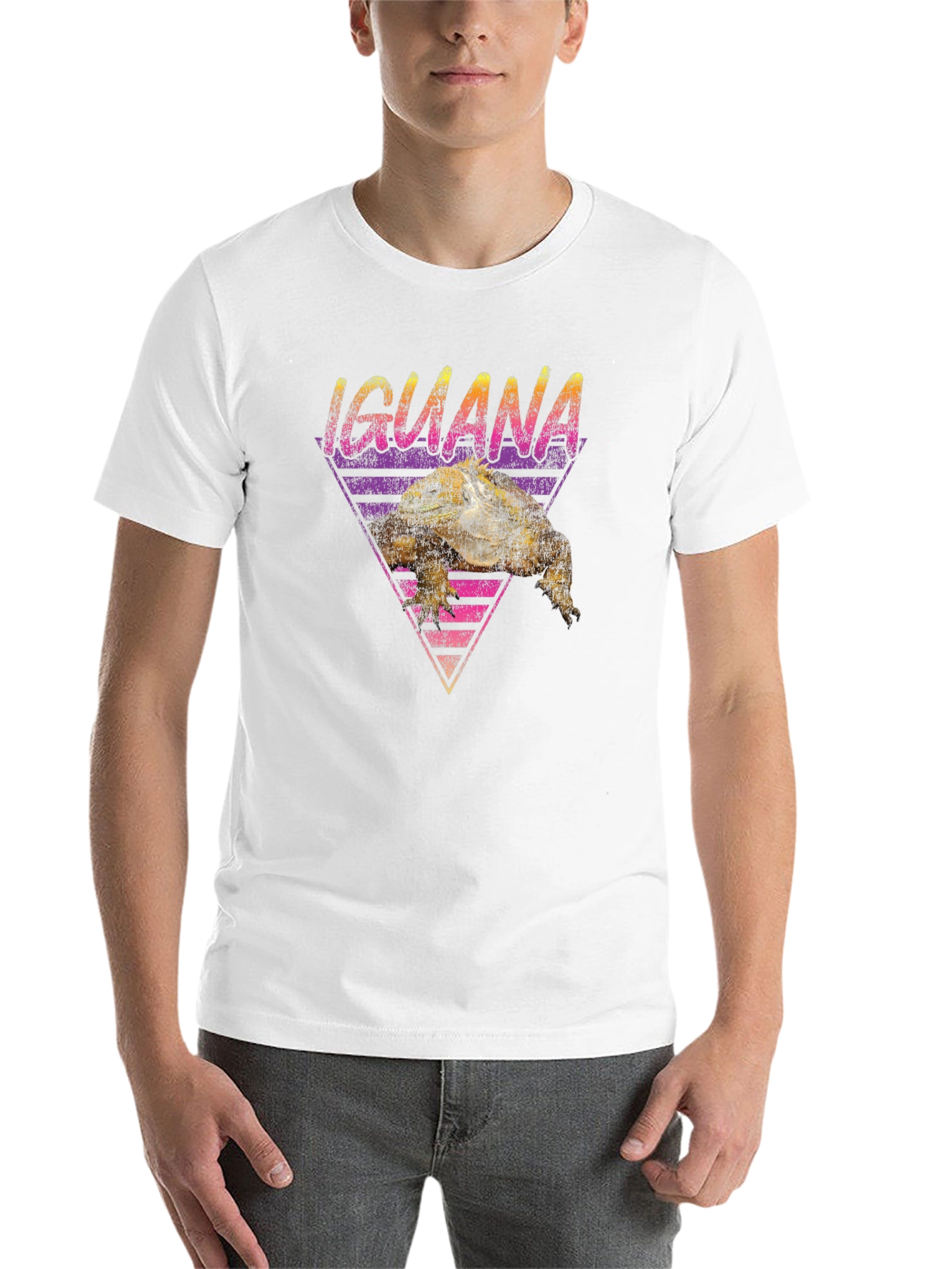 Black Iguana Graphic T-Shirt - Retro Style Tee view 14