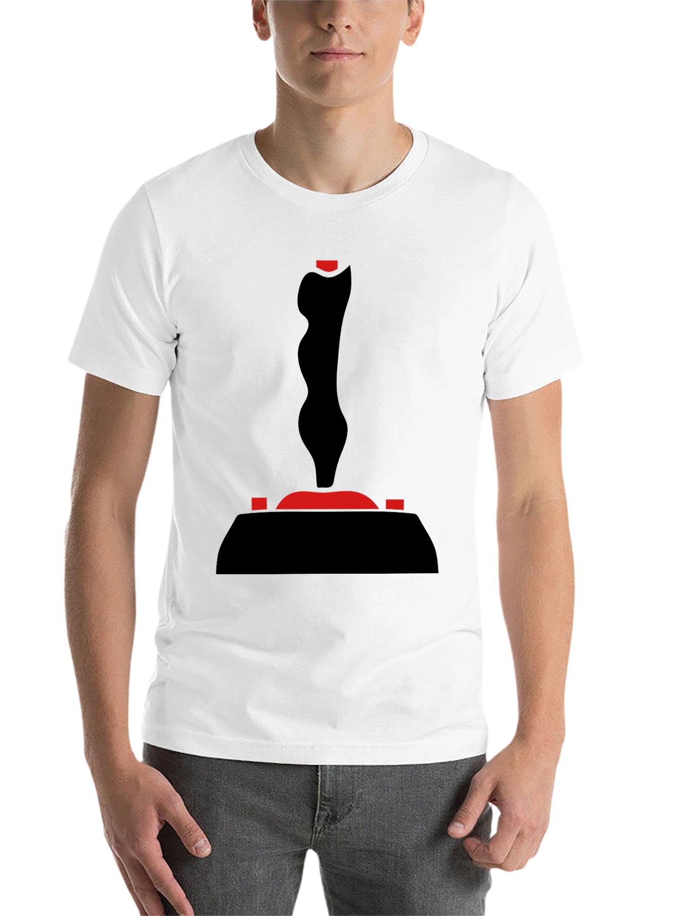 Black Retro Joystick Graphic Tee - Black T-Shirt view 14