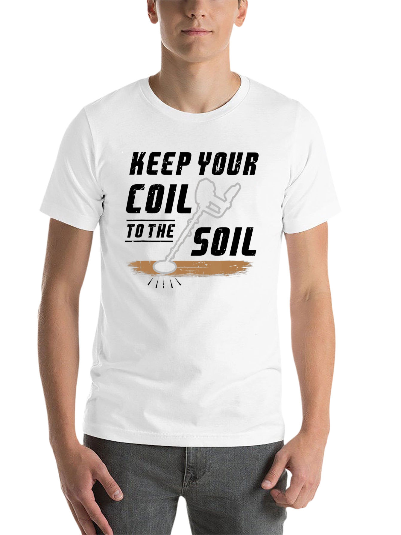 Black Keep Your Coil To The Soil Black T-Shirt view 14