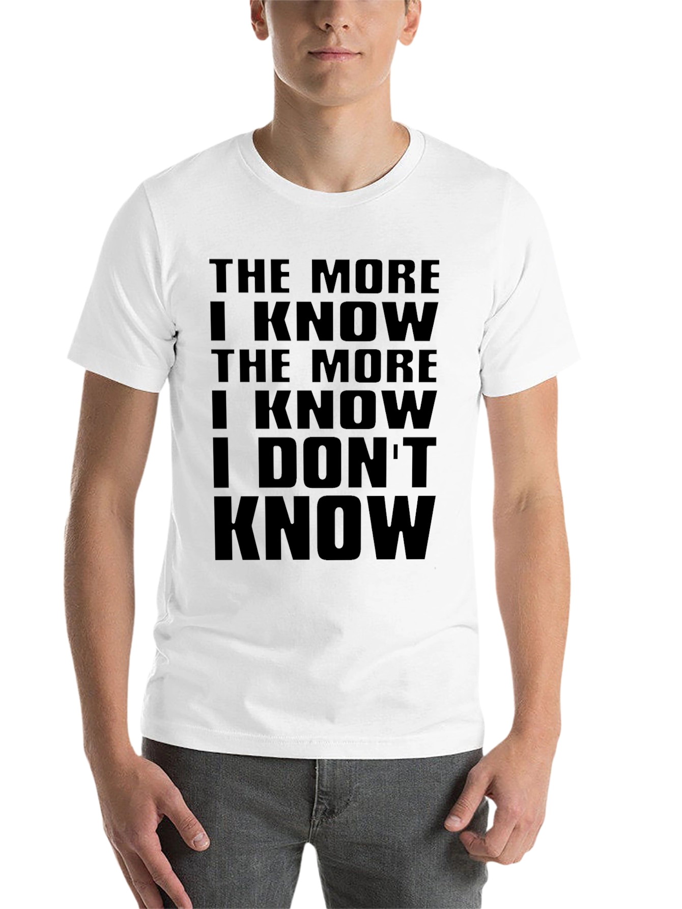 Black The More I Know Graphic Tee - Black view 14