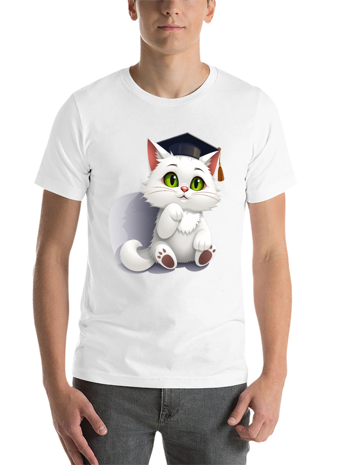 Black Cat Graduate T-Shirt view 14