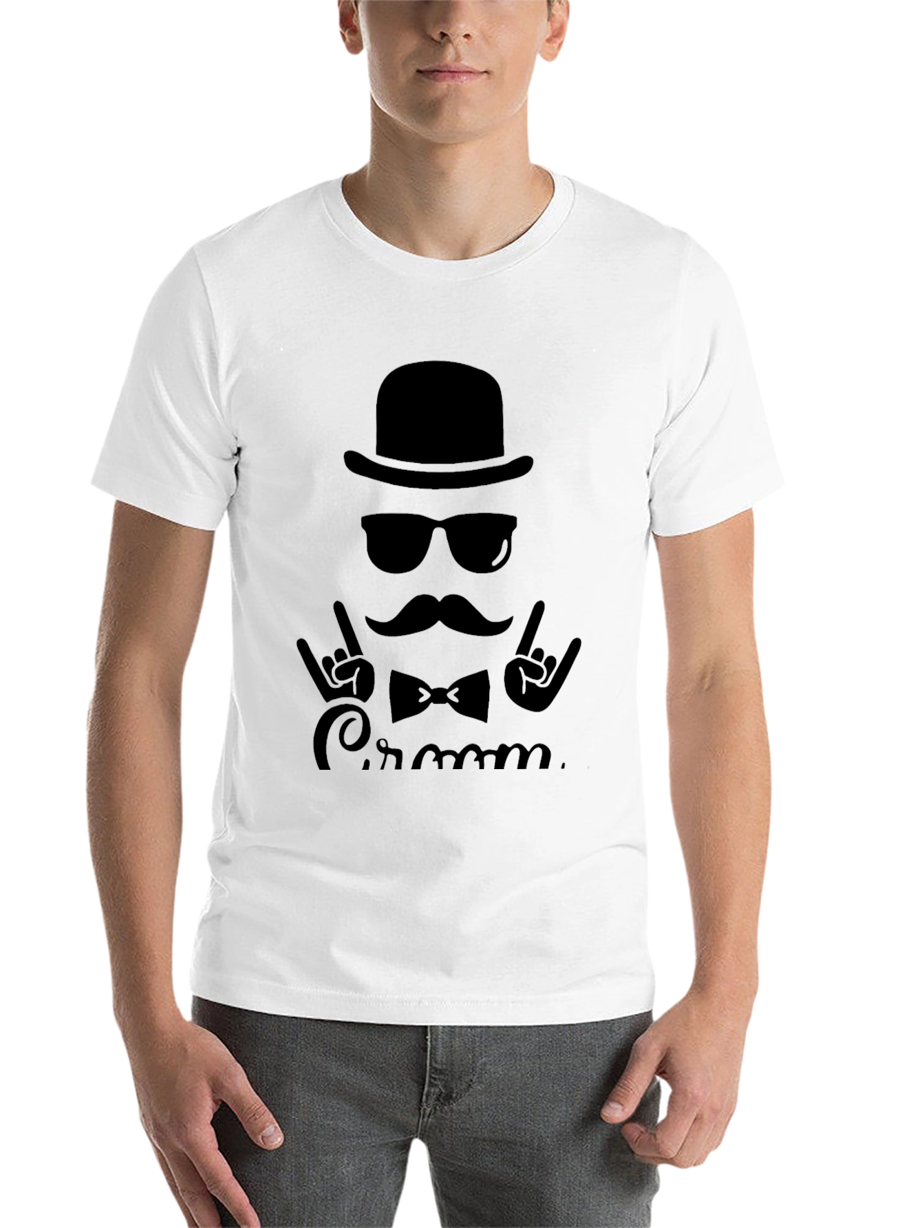 Black Cool Groom T-Shirt: Stylish Design, Perfect for Bachelor Parties! view 14