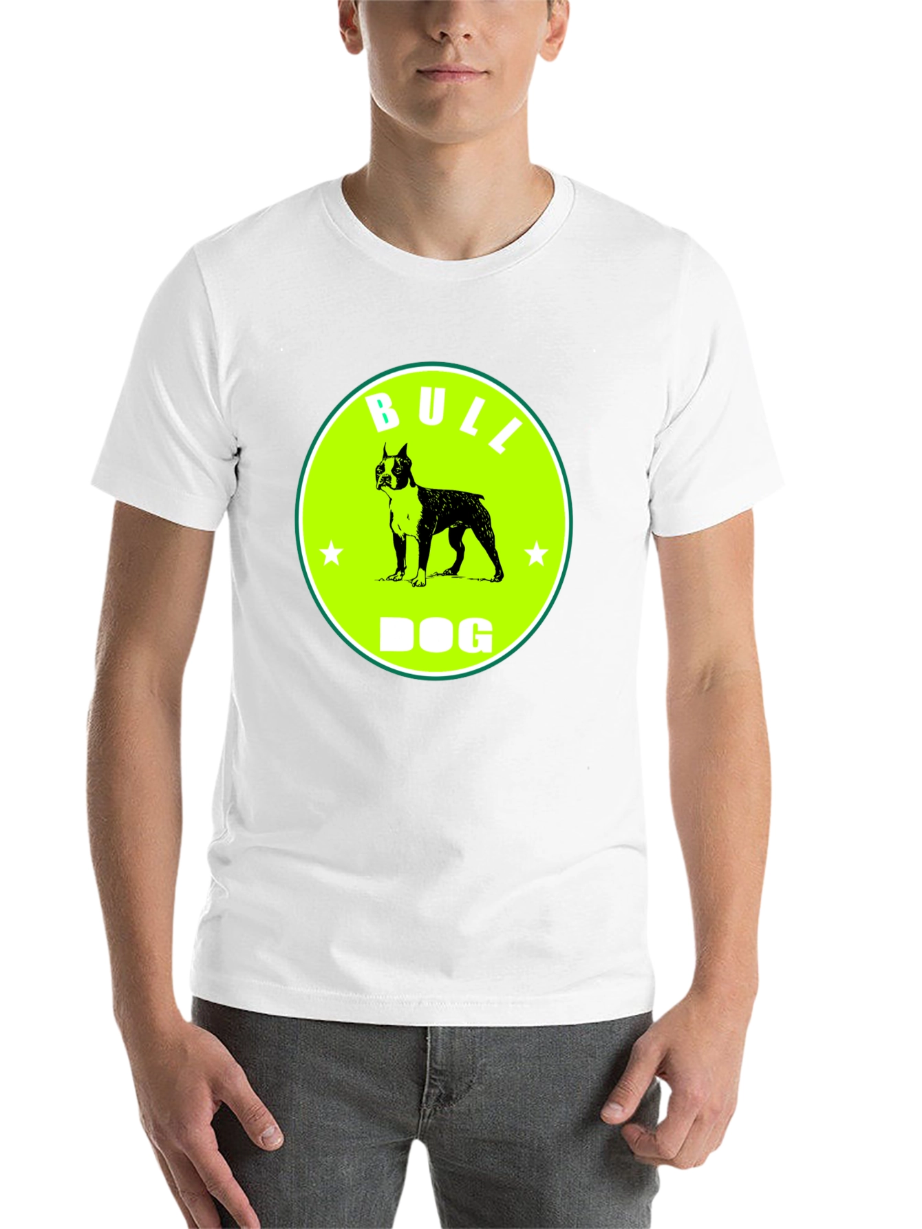 Black Bull Dog Graphic Tee - Novelty T-Shirt view 14