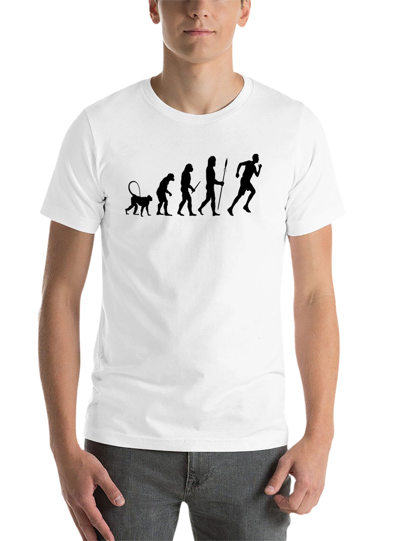 Black Evolution of Running Black T-Shirt view 14