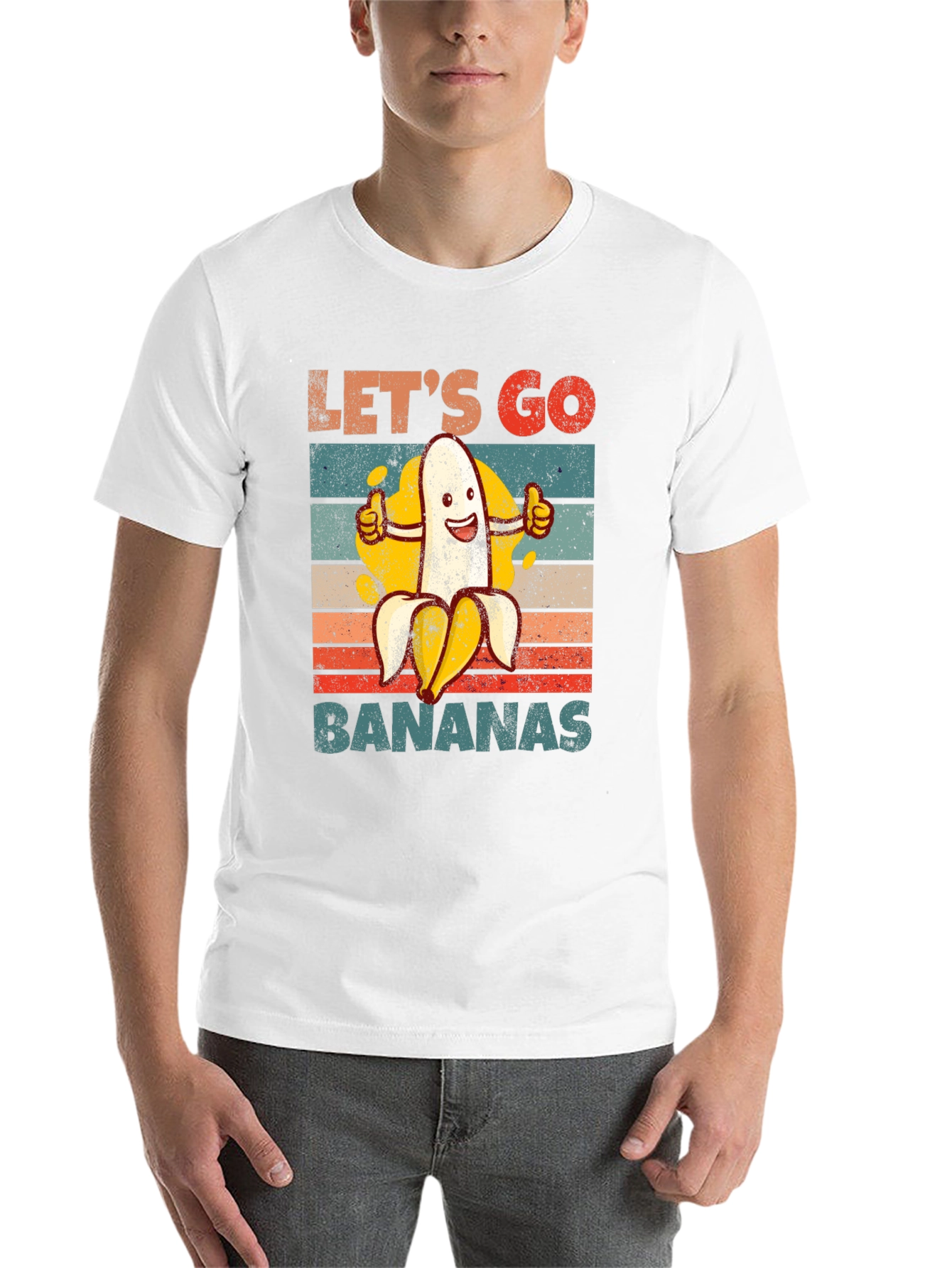 Black Let's Go Bananas Graphic T-Shirt view 14