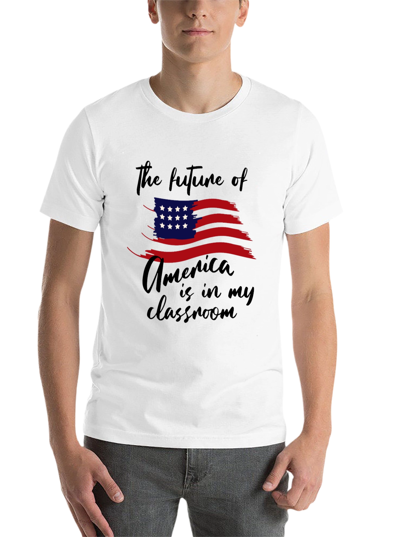 Black The Future of America T-Shirt view 14