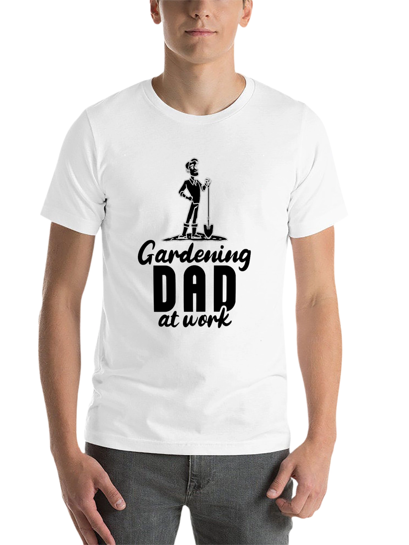 Black Gardening Dad T-Shirt - Black Graphic Tee view 14