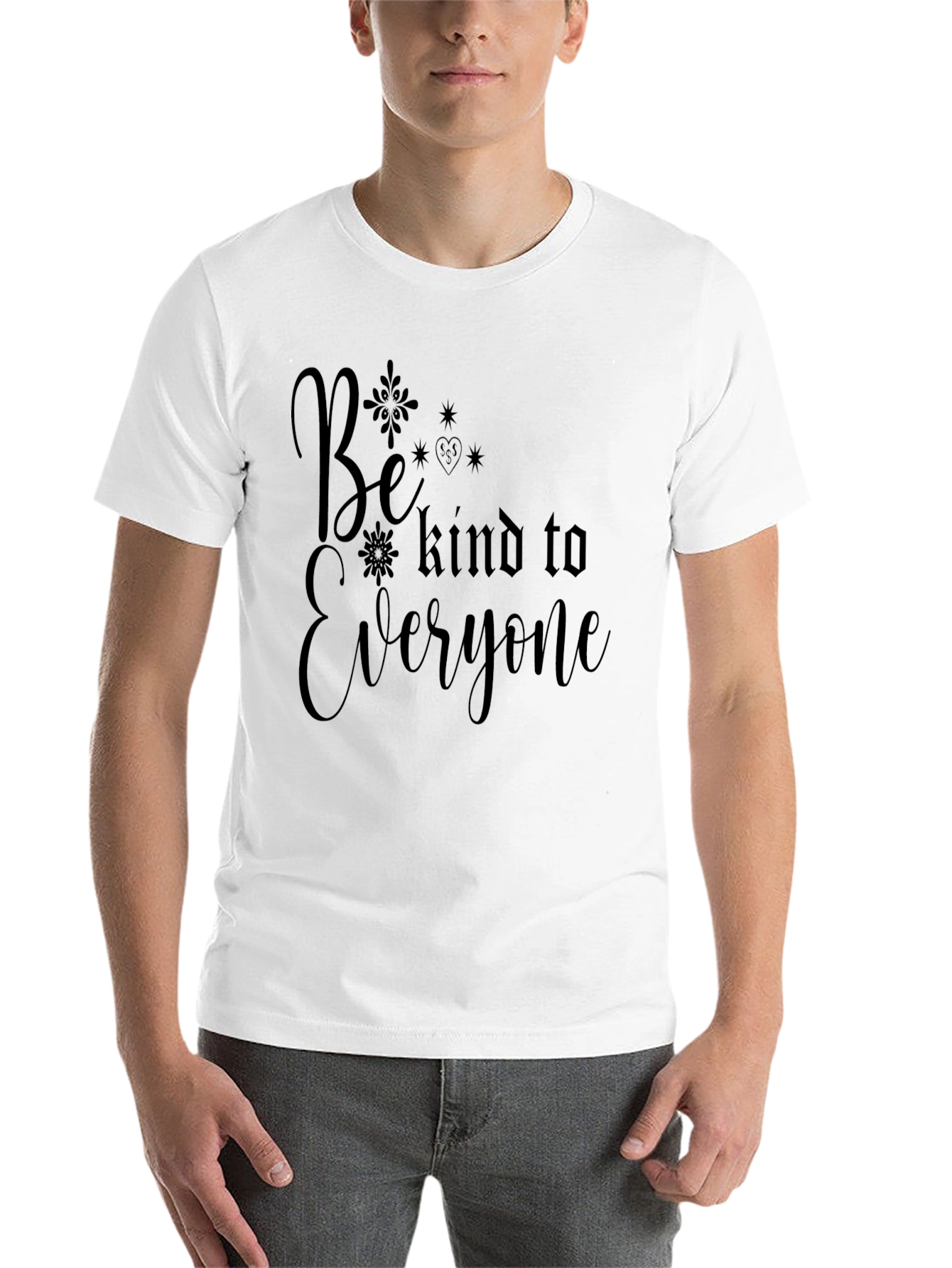 Black Be Kind to Everyone Black Graphic Tee view 14