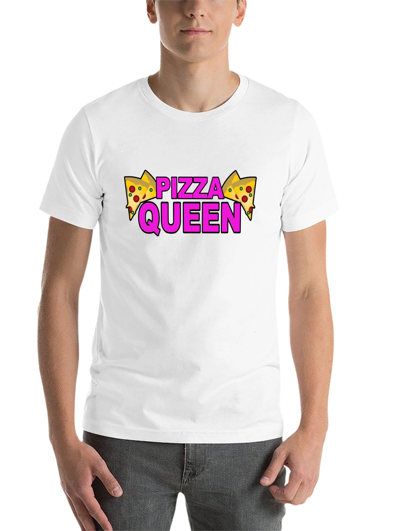 Black Pizza Queen Graphic T-Shirt - Black view 14