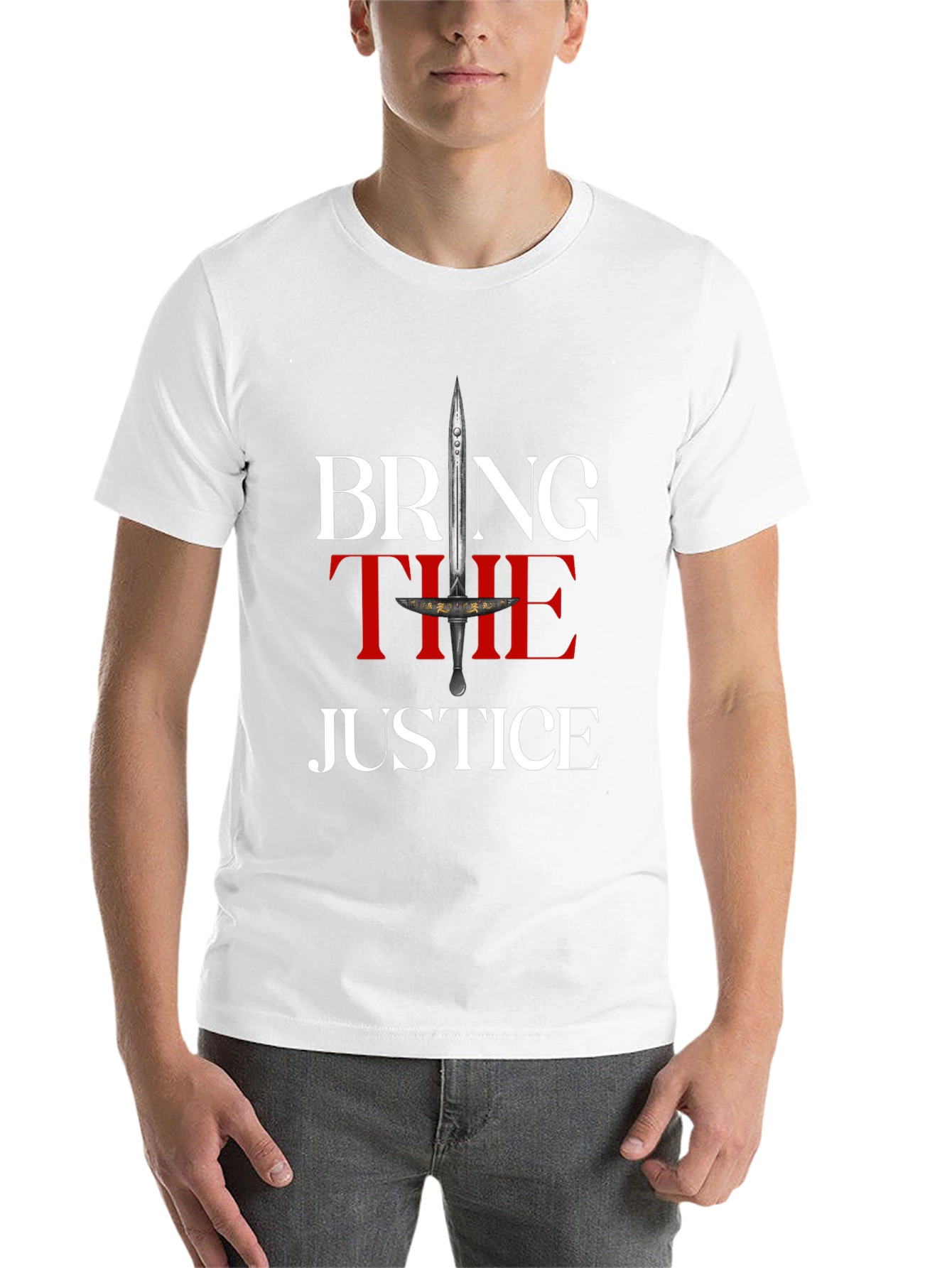Black Bring The Justice Graphic T-Shirt view 14