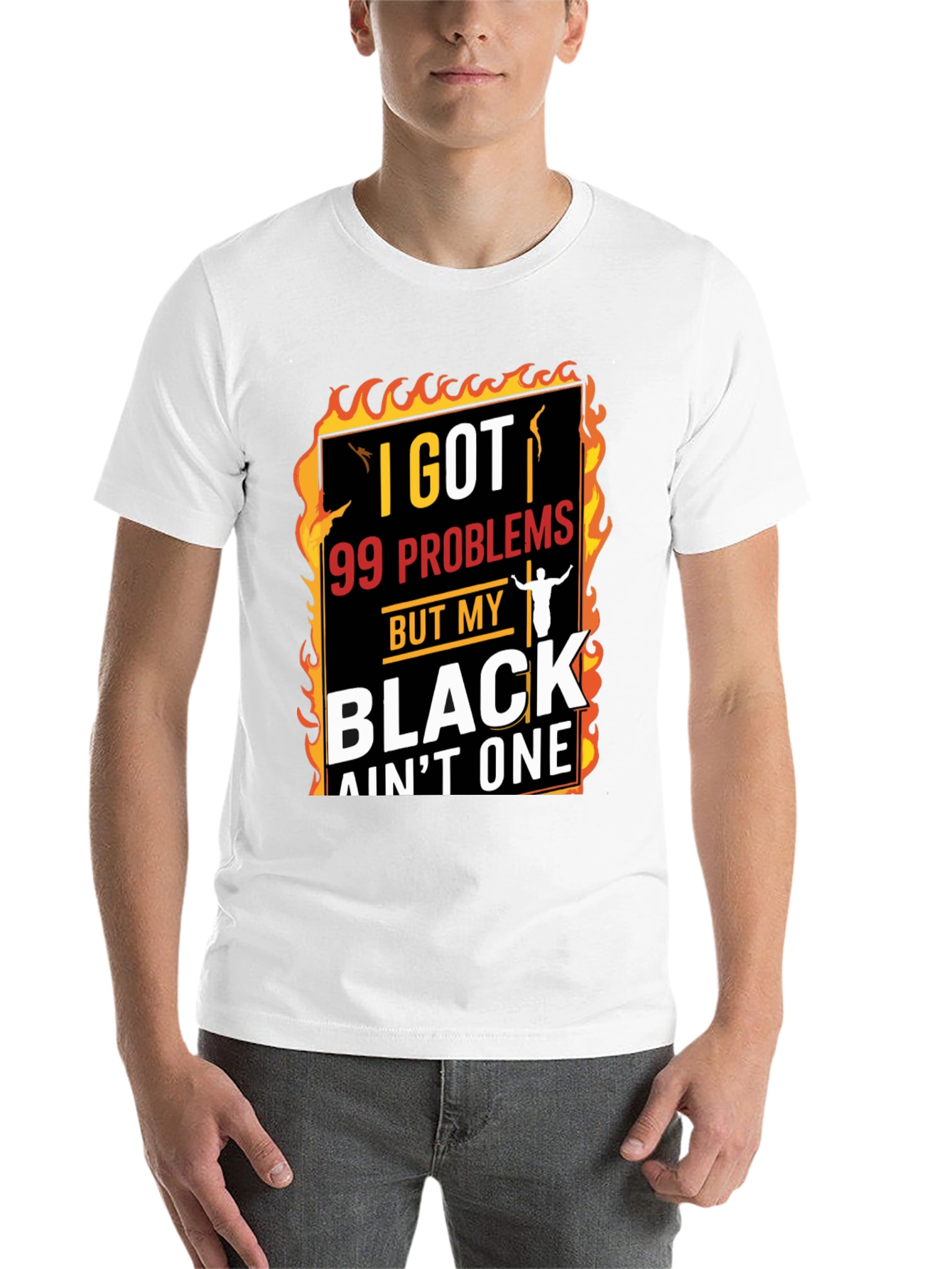 Black I Got 99 Problems T-Shirt view 14