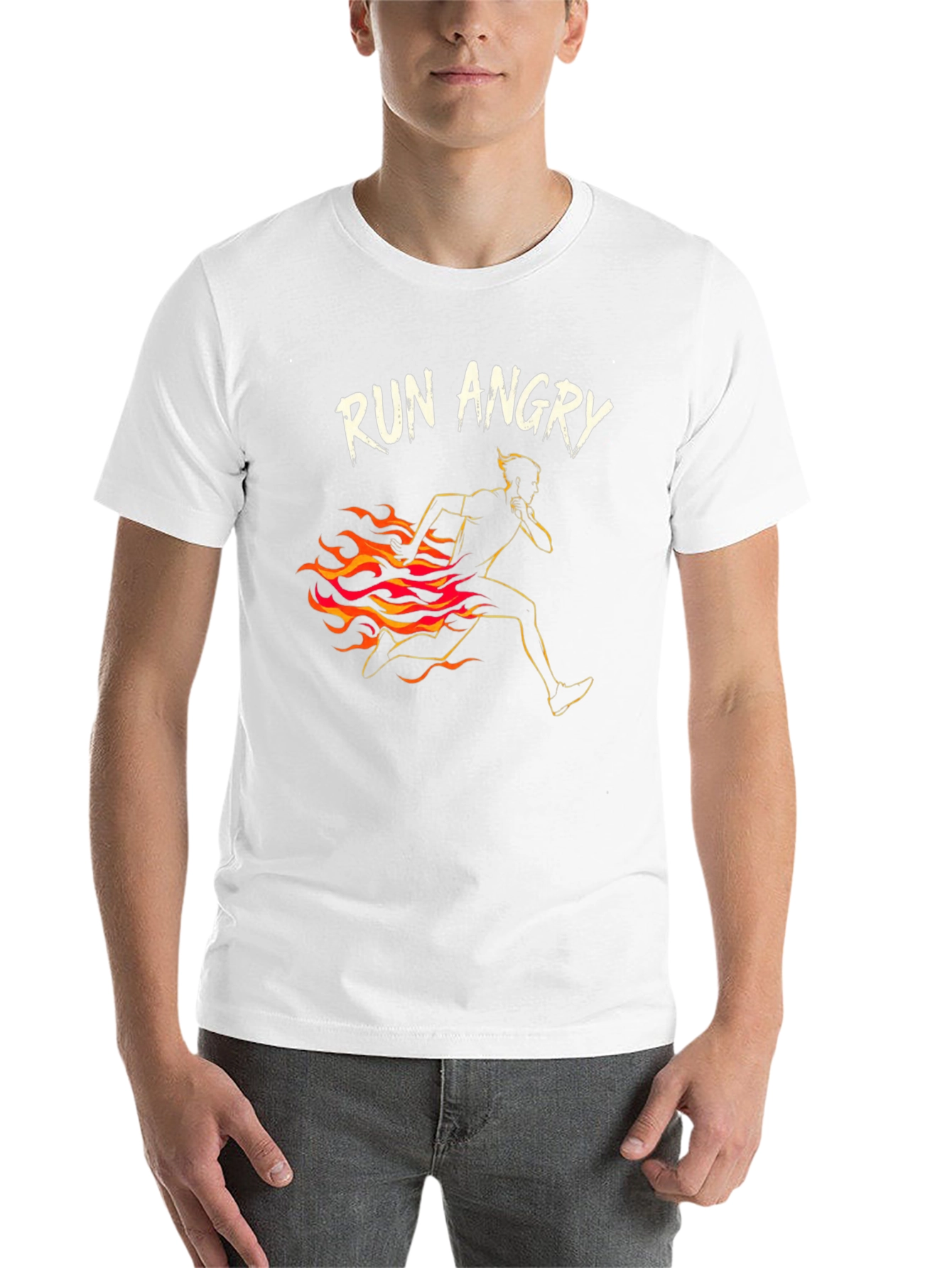 Black Run Angry Graphic Tee view 14