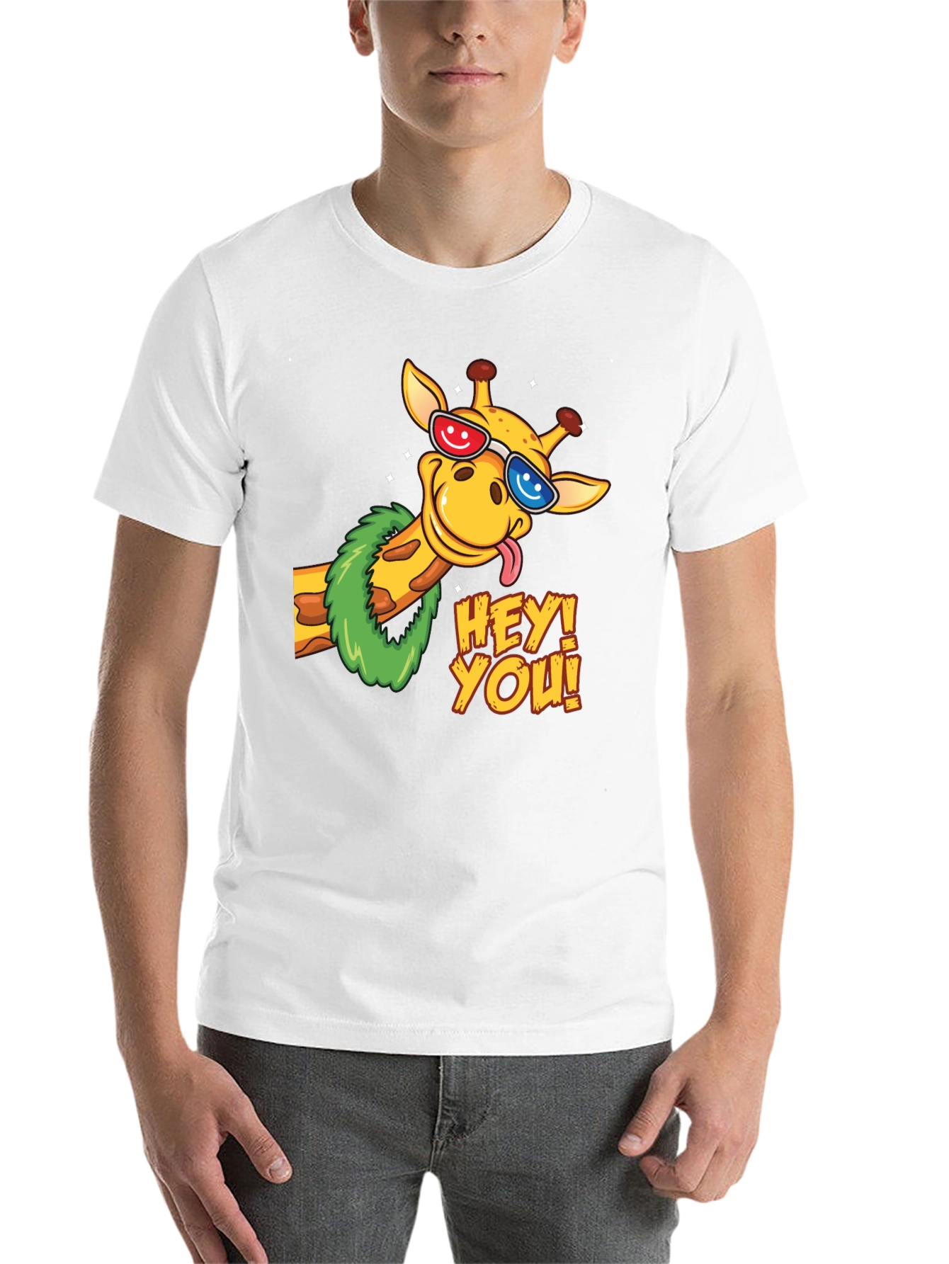 Black Fun Giraffe Graphic Tee - Hey You! view 14