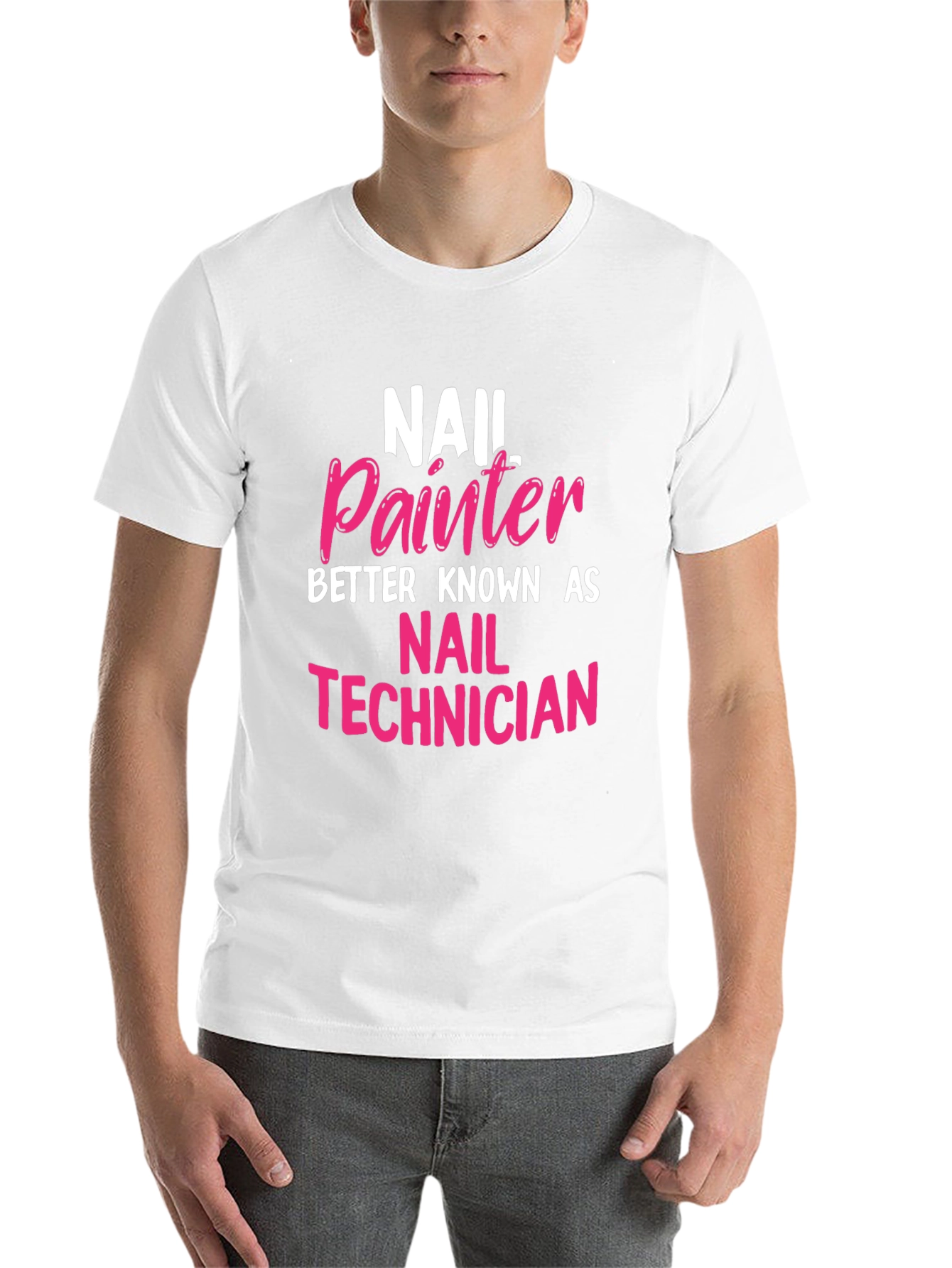 Black Nail Painter Technician T-Shirt - Perfect Gift! view 14