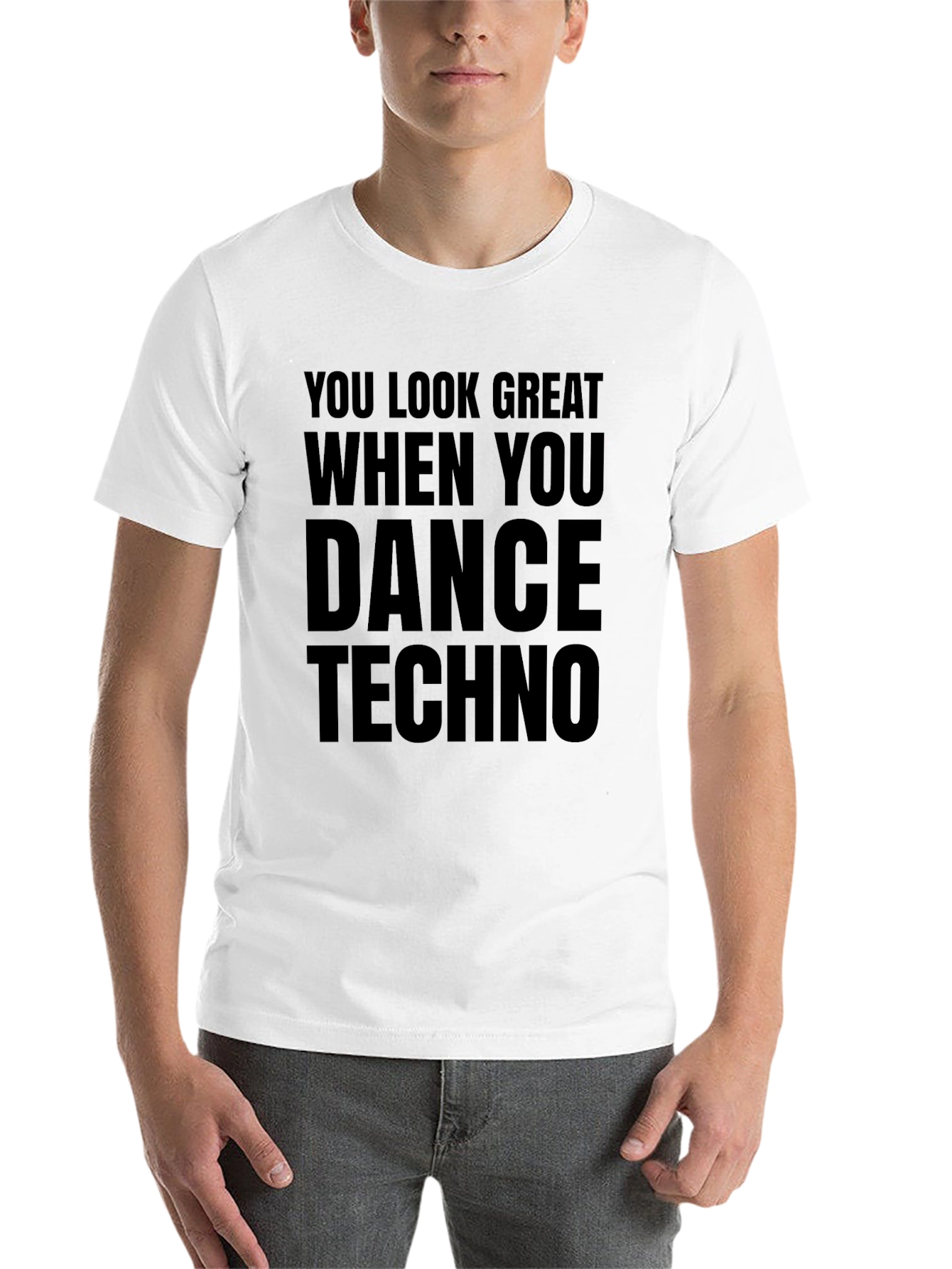 Black Dance Techno T-Shirt - You Look Great When You Dance view 14