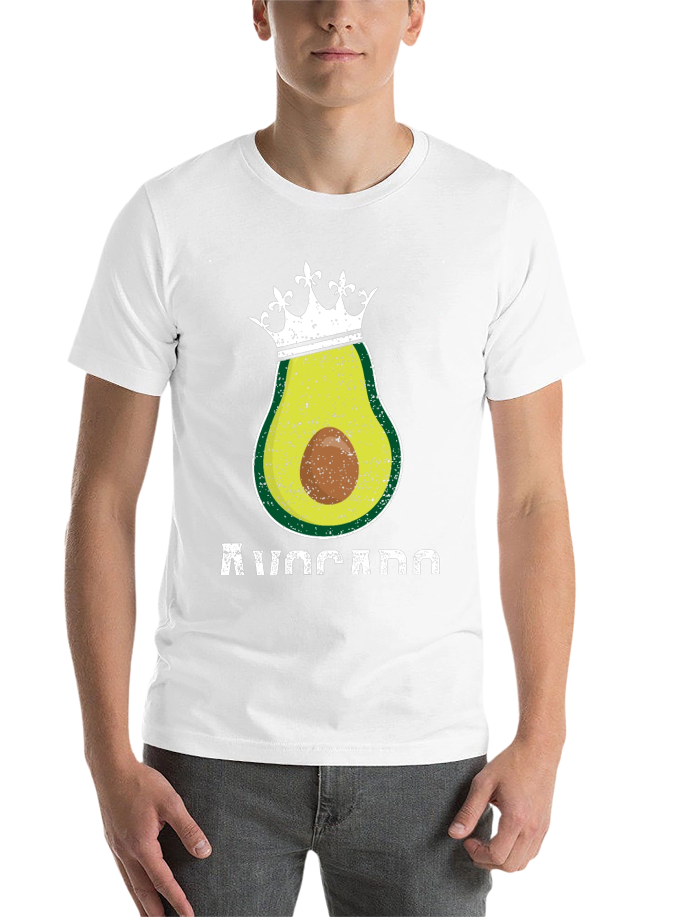 Black Avocado King T-Shirt - Funny Foodie Tee view 14
