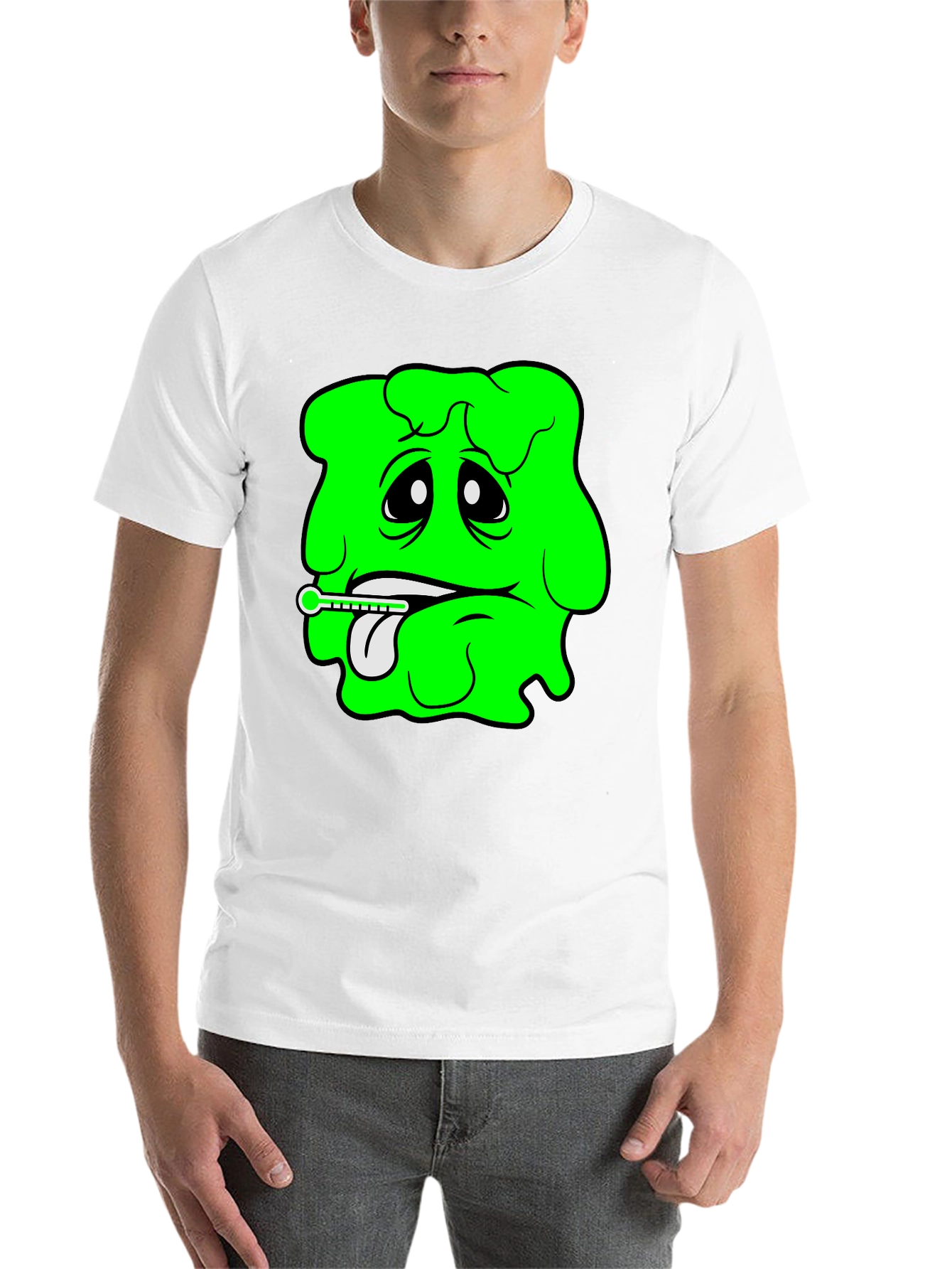 Black Sick Day Green Blob Graphic Tee view 14