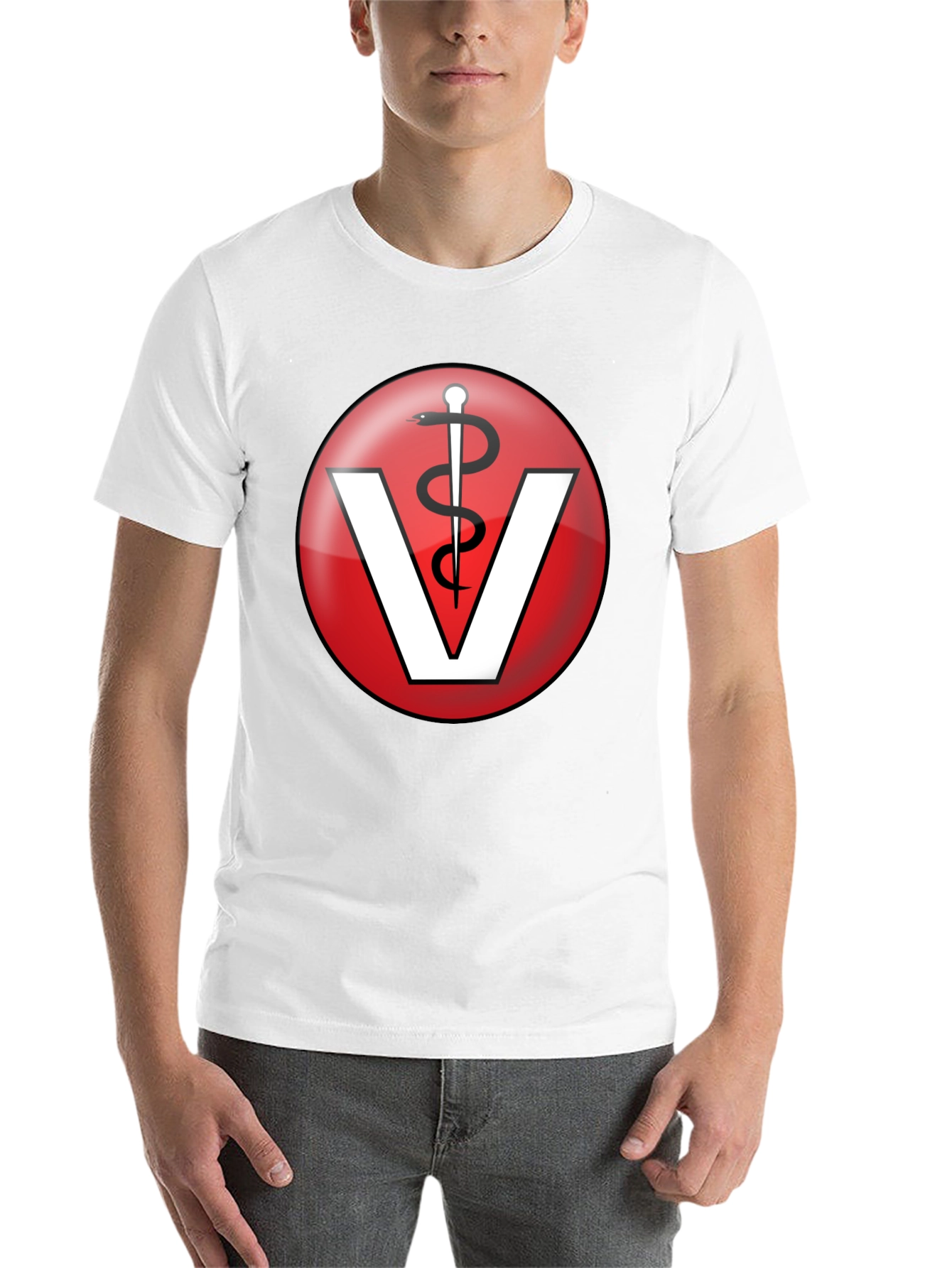 Black Veterinary Medicine T-Shirt - Caduceus Vet Tee view 14