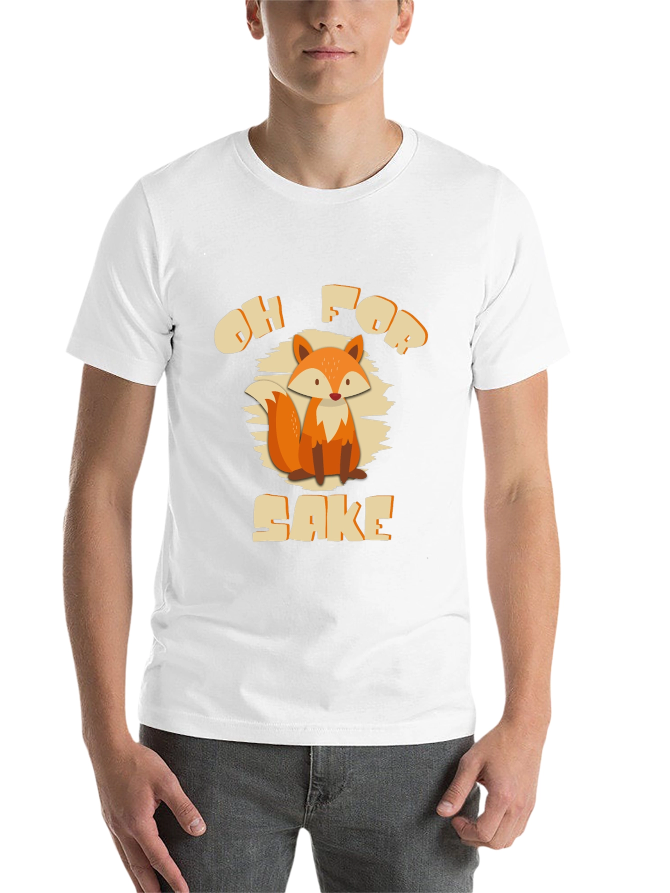 Black Oh For Fox Sake T-Shirt - Funny Novelty Tee view 14