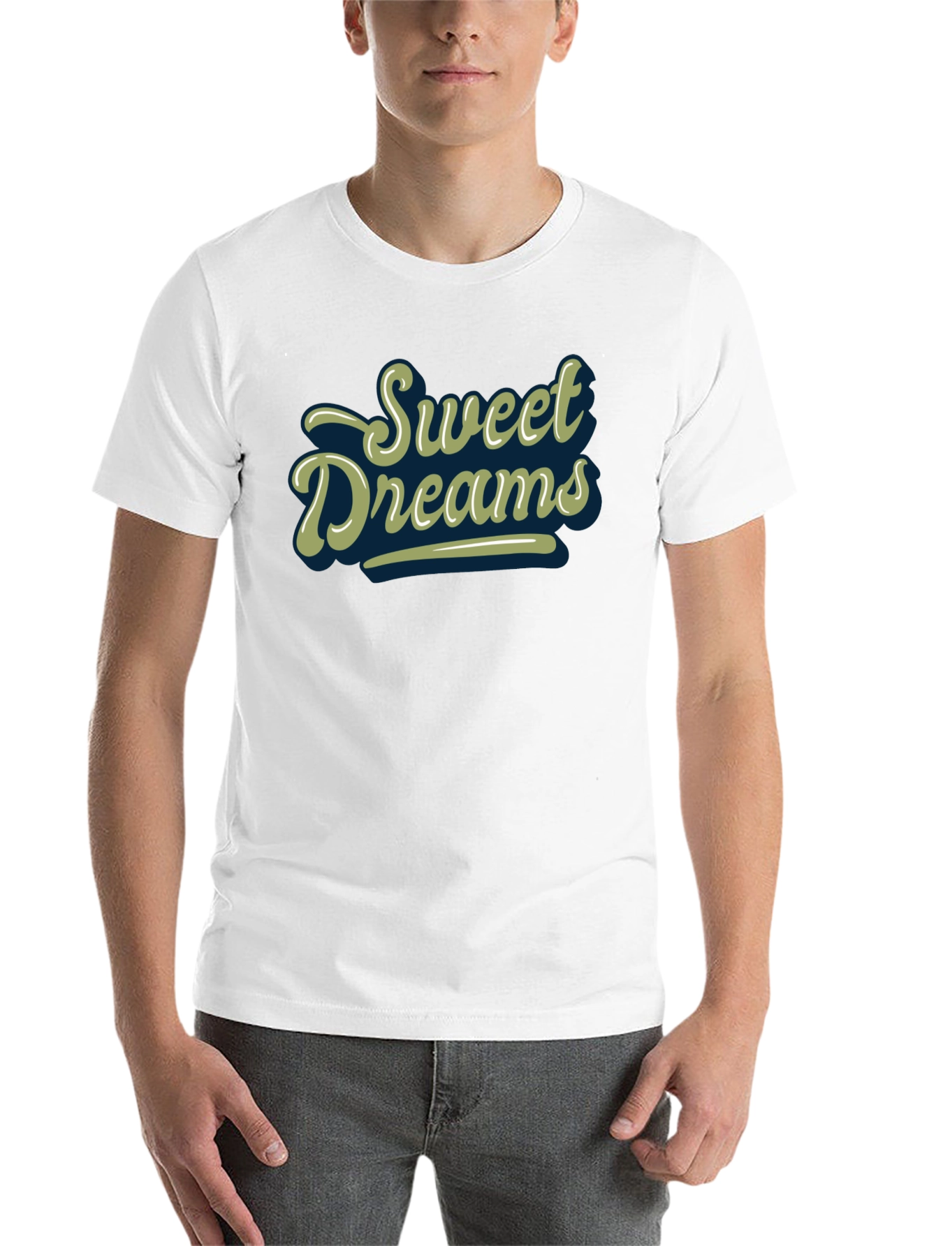 Black Sweet Dreams Graphic Print Black T-Shirt view 14
