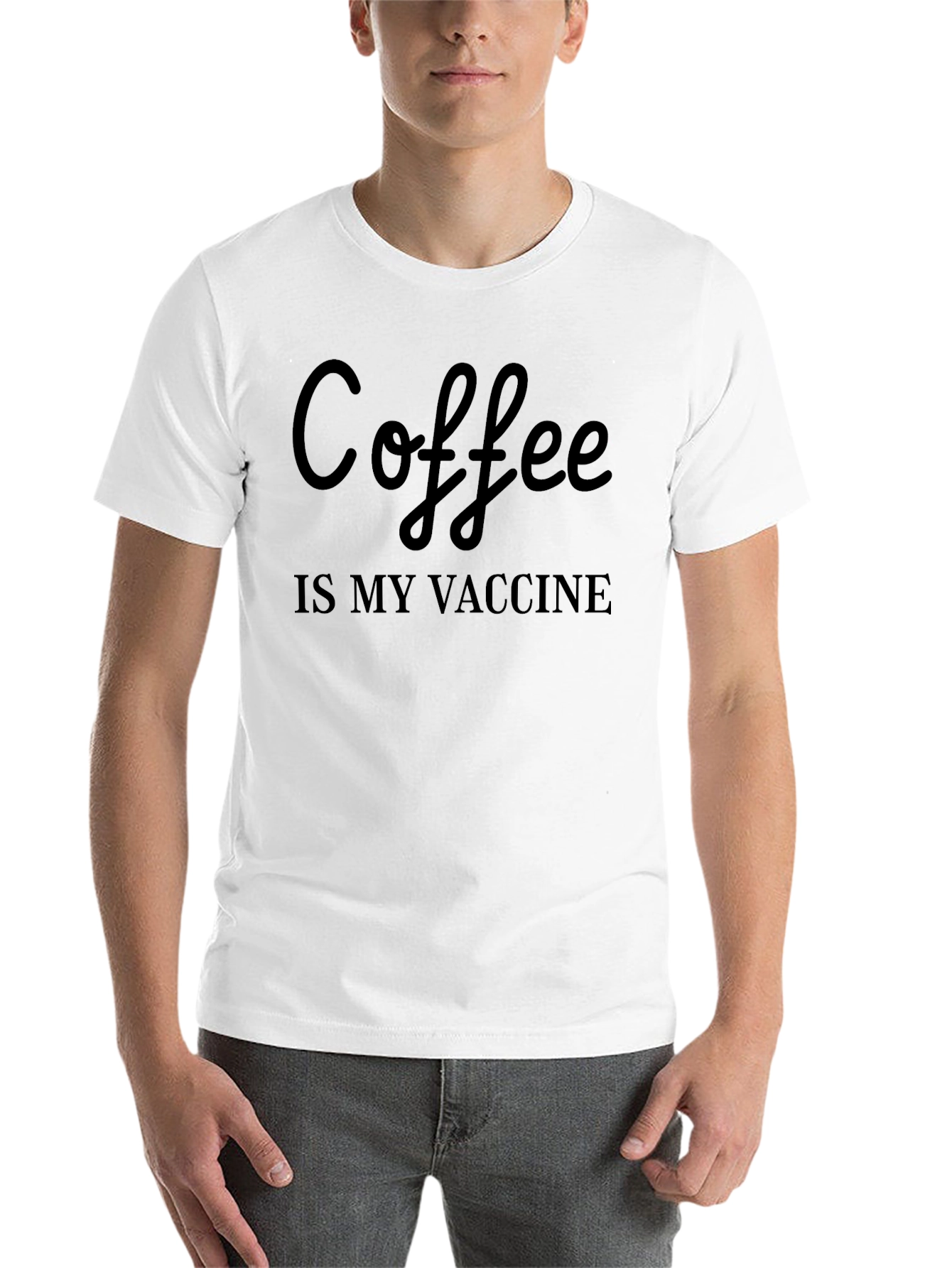 Black Coffee is My Vaccine Graphic Tee view 14