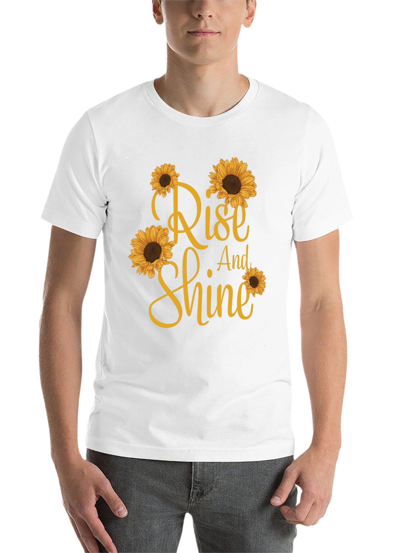 Black Rise and Shine Sunflower Graphic T-Shirt view 14