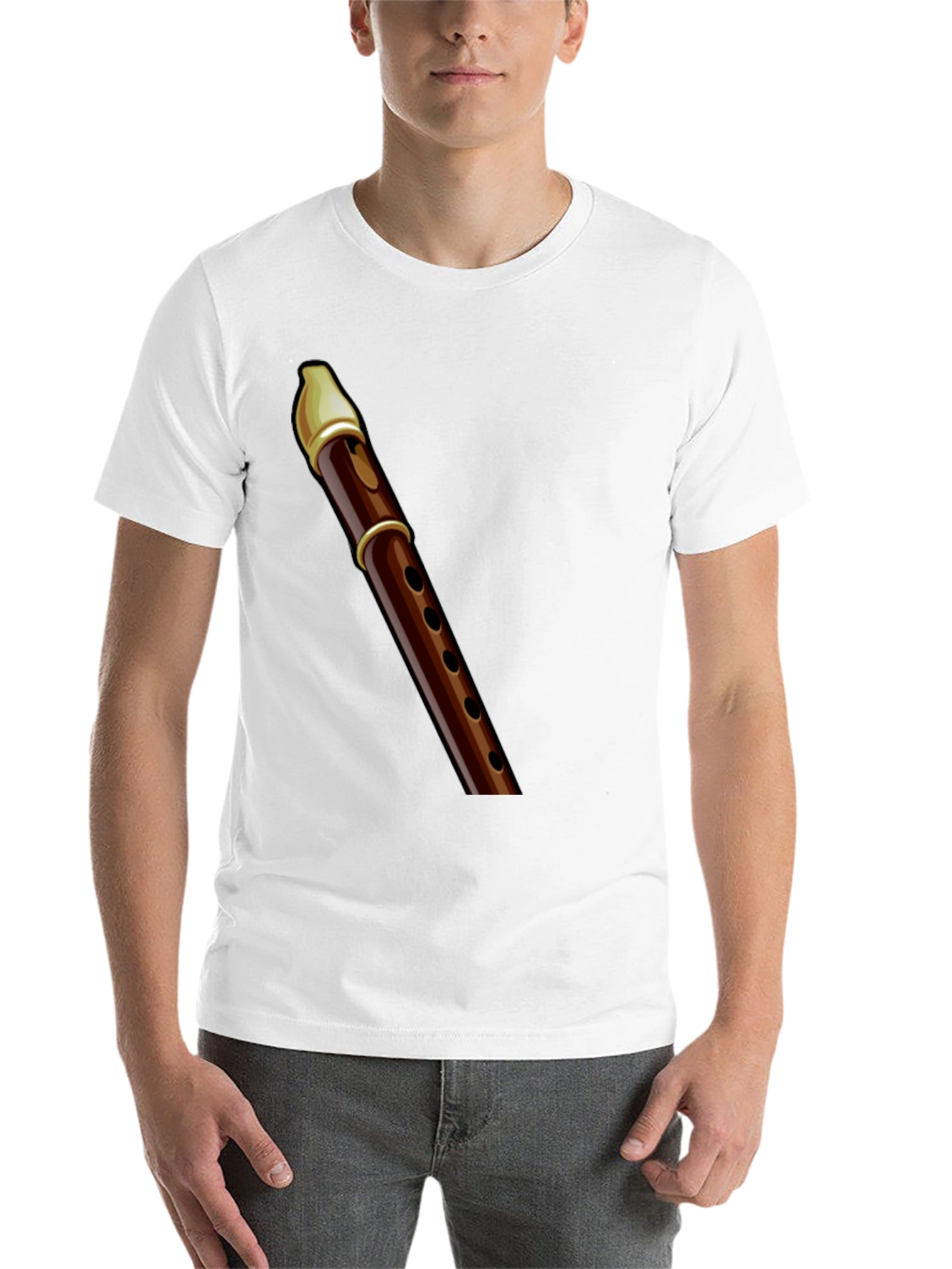 Black Flute Graphic Tee - Musician's Apparel view 14