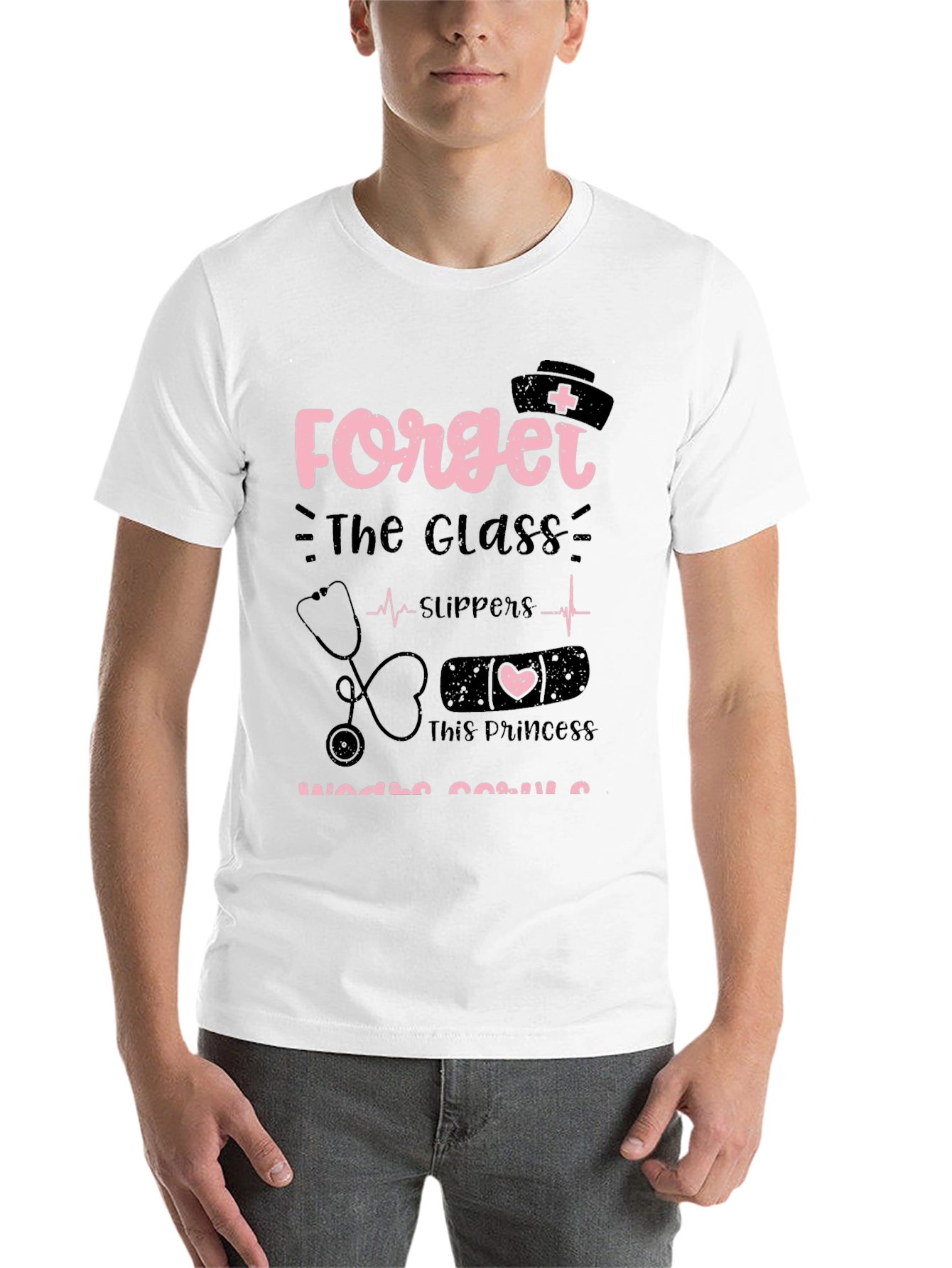 Black Nurse Princess T-Shirt, Nursing Gift view 14