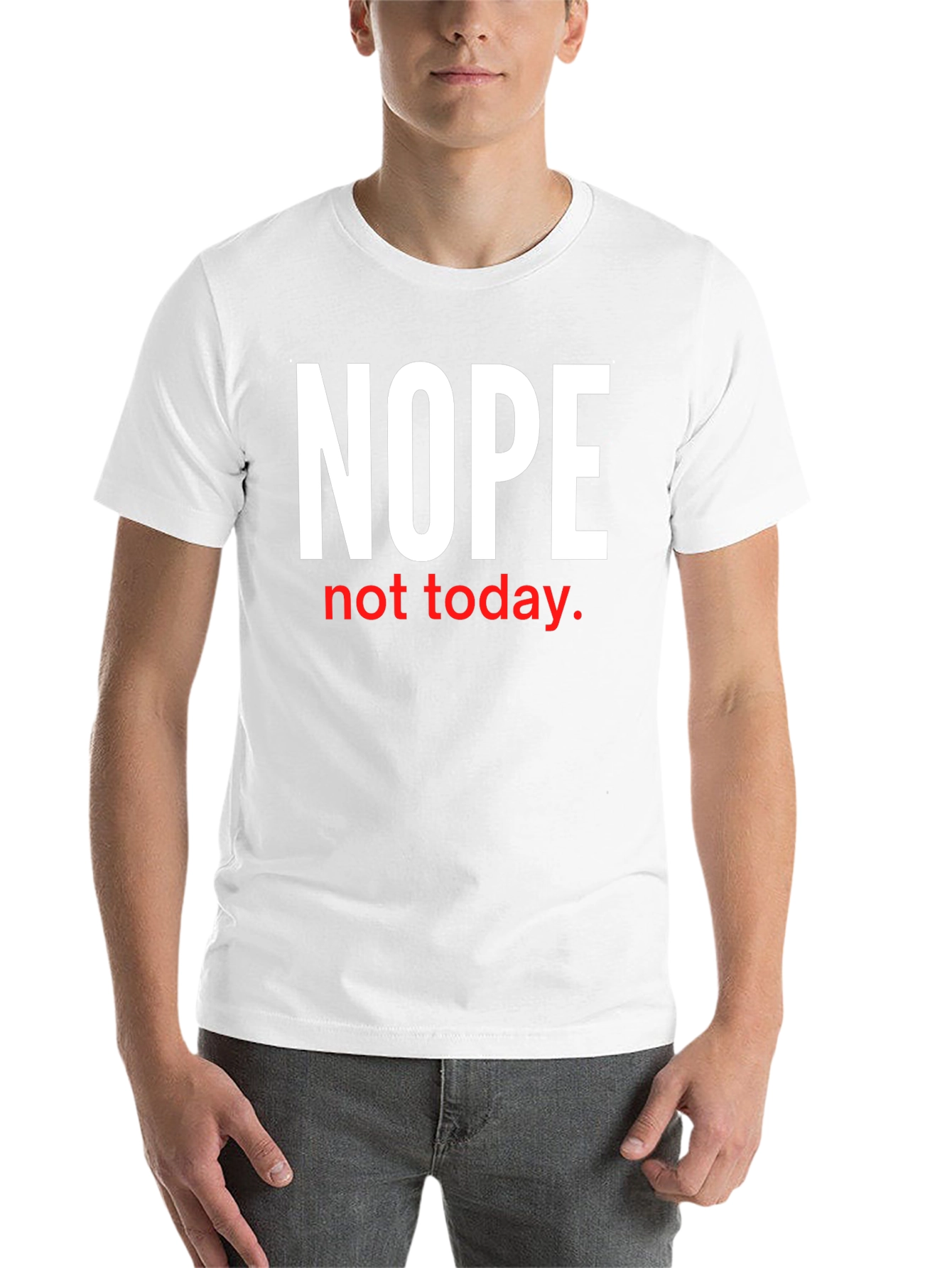 Black Nope Not Today Graphic Tee view 14